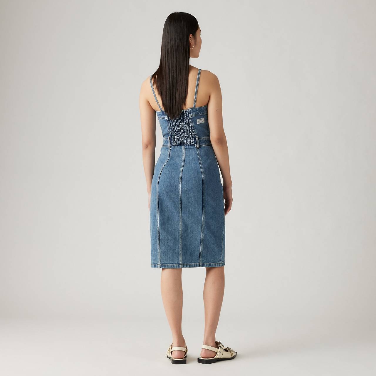 DENIM BUSTIER DRESS - 4