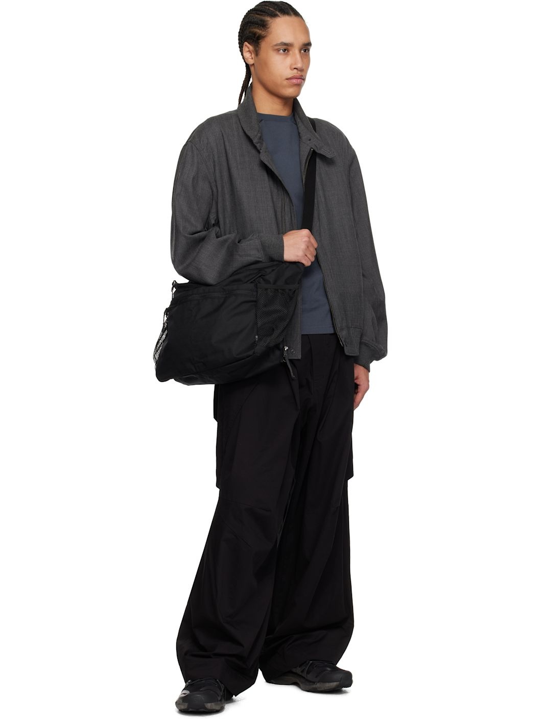 Black Everyday Use Middle Shoulder Bag - 4