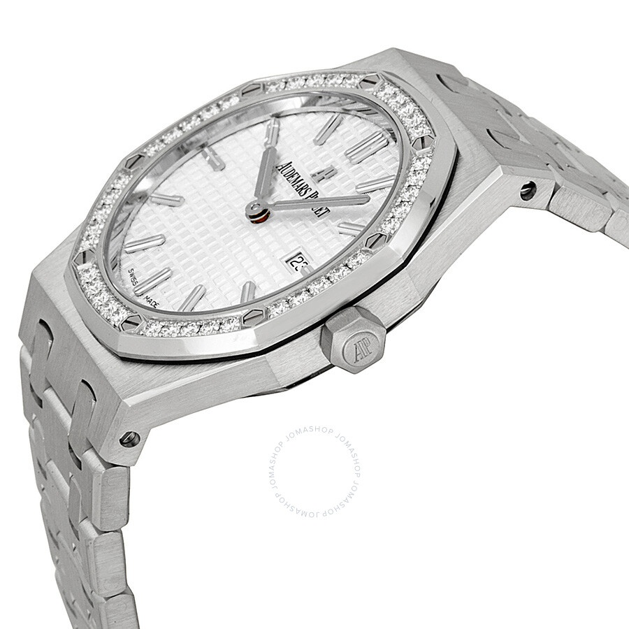 Audemars Piguet Royal Oak Diamond Silver Dial Stainless Steel Ladies Watch 67651ST.ZZ.1261ST.01 - 2