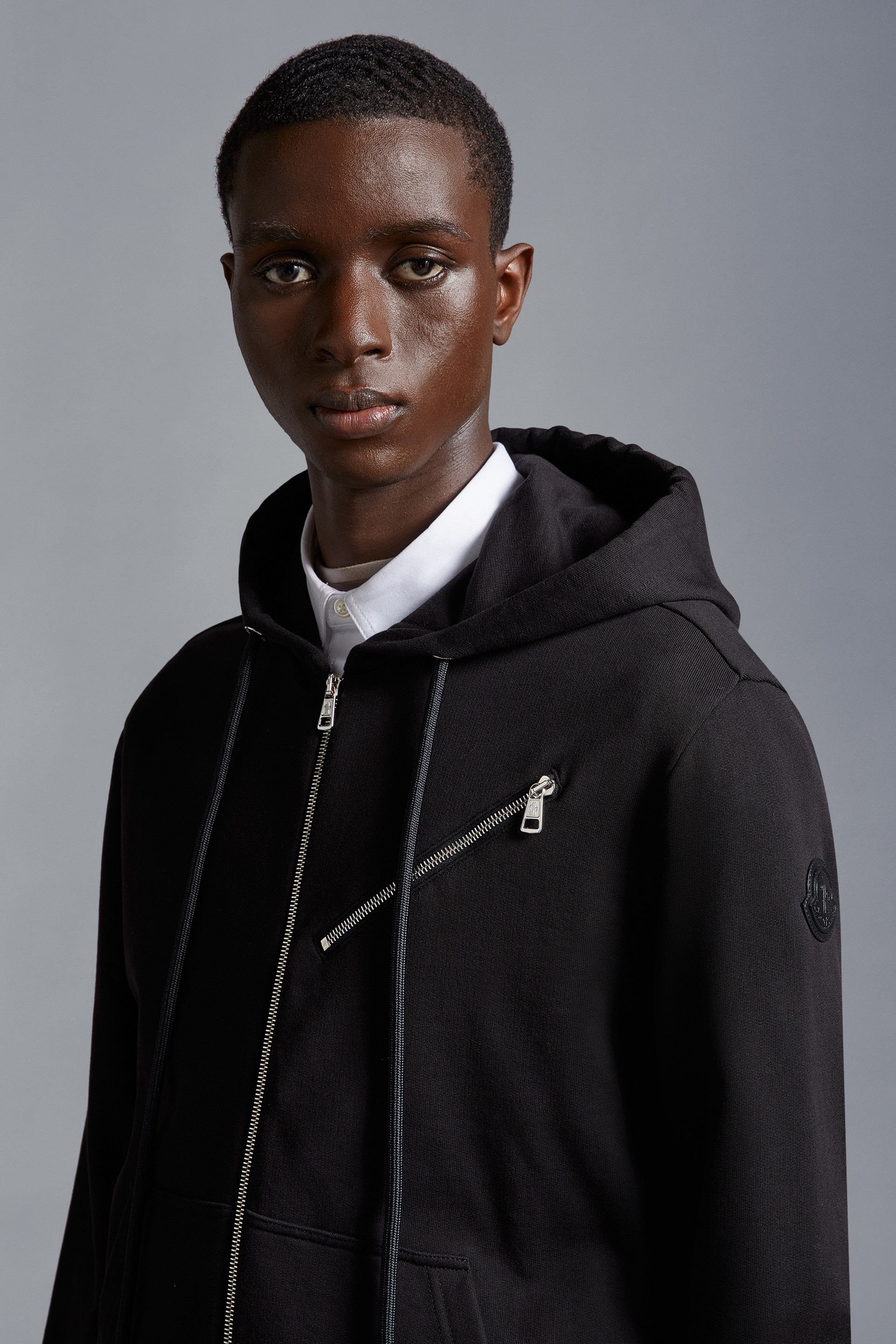 【MONCLER】REVERSIBLE FLEECE ZIP-UP HOODIE フーディ Light Beige Reversible Fleece Zip-Up Hoodie - Sweatshirts