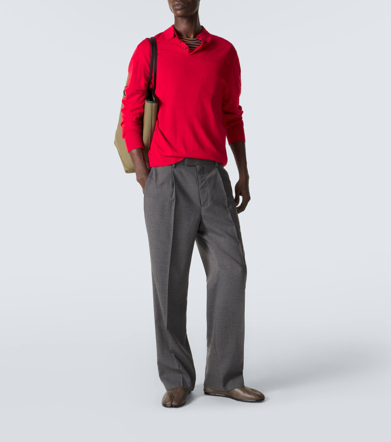 Allude Virgin wool polo shirt outlook