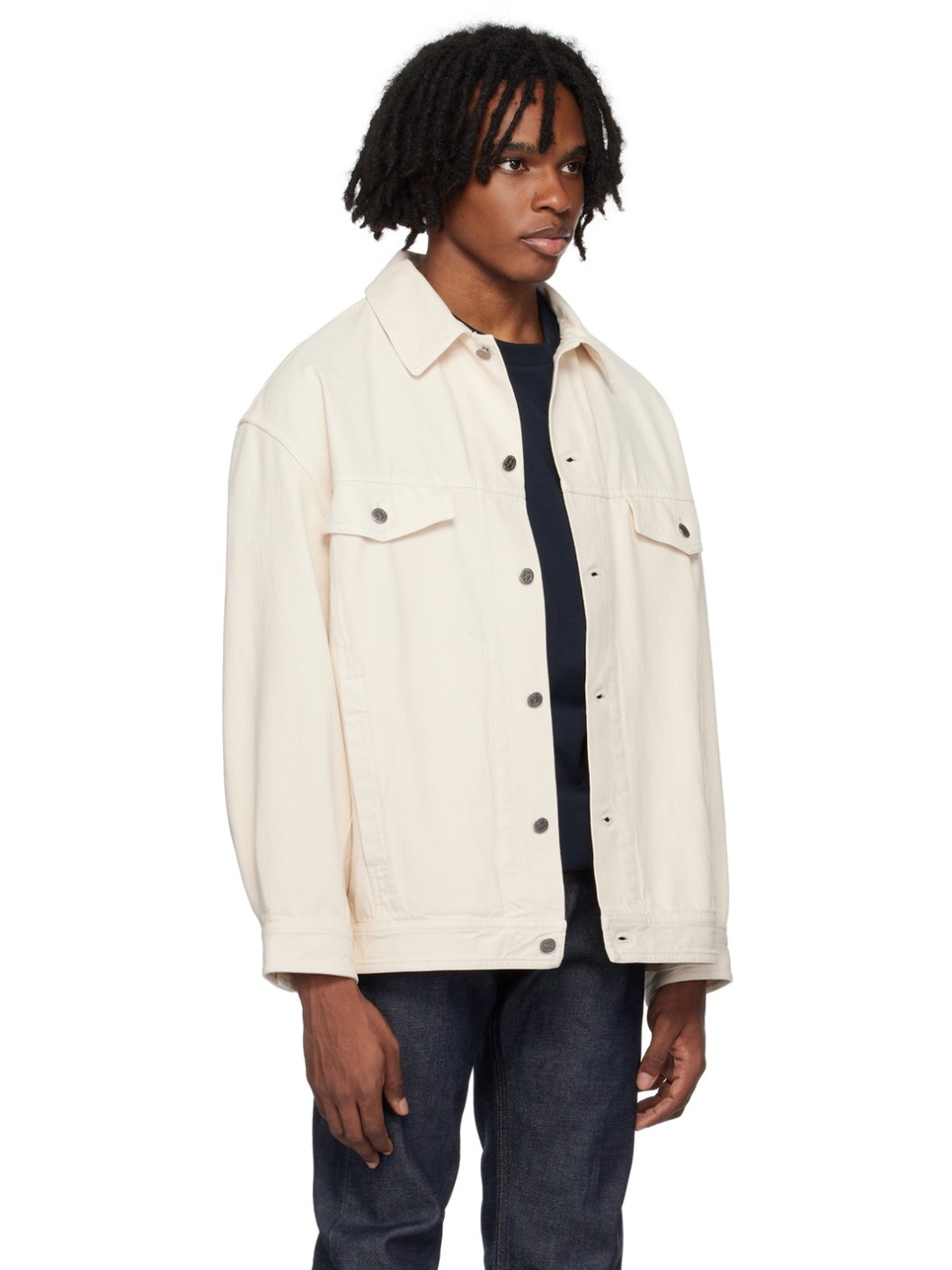 Beige Elvis Denim Jacket - 2