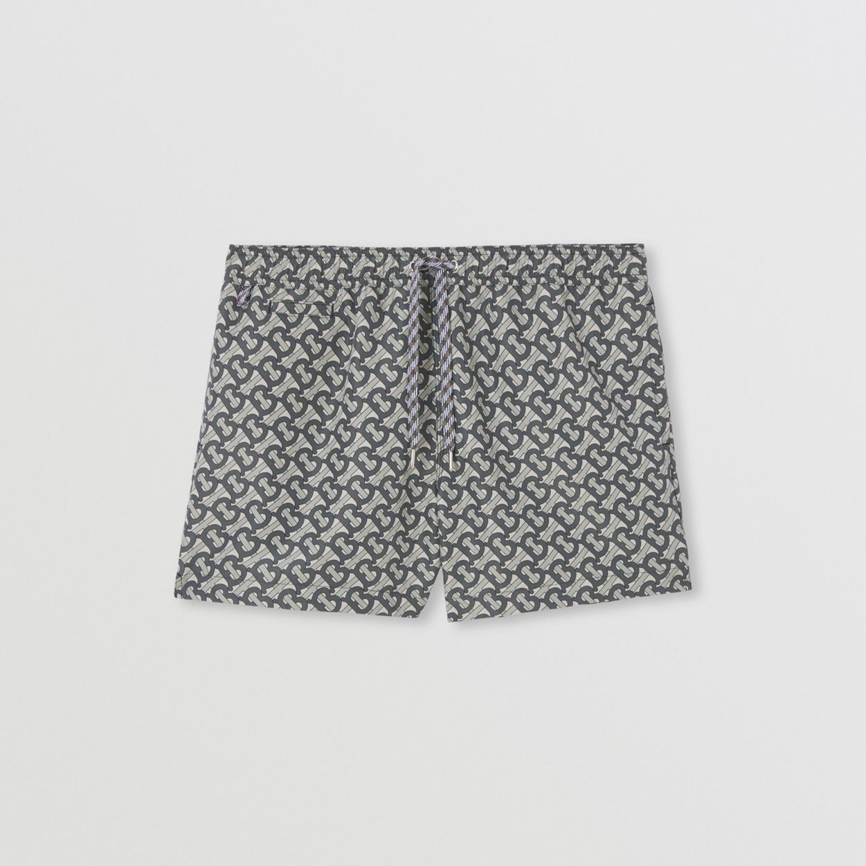 Monogram Print Drawcord Swim Shorts - 1