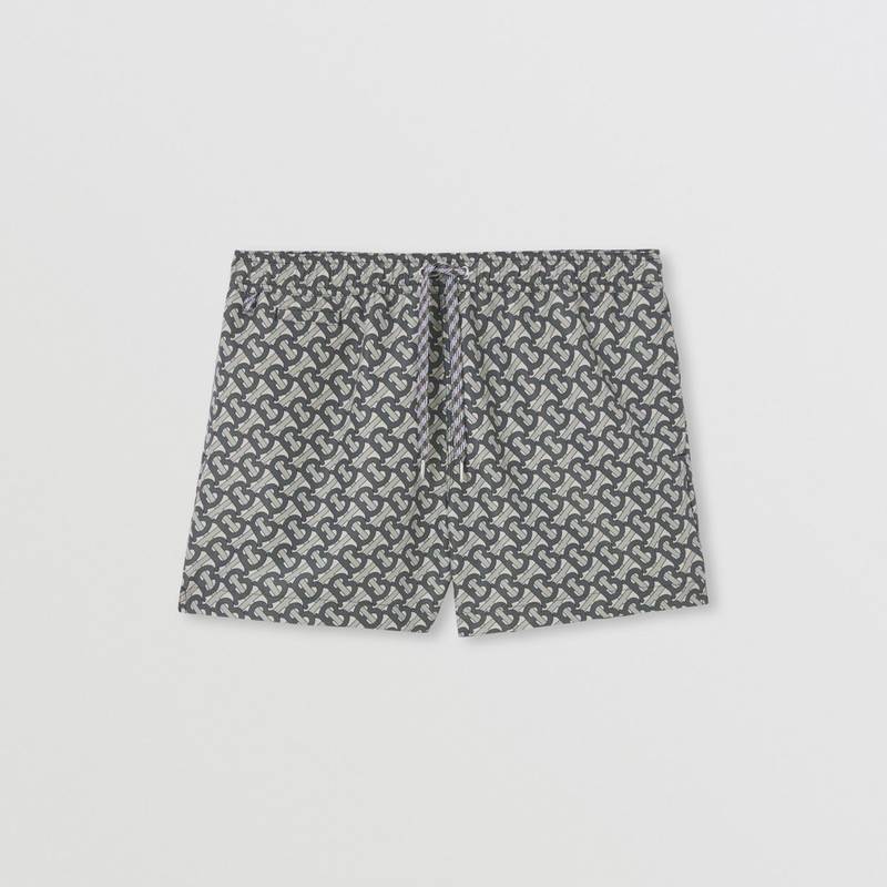 Monogram Print Drawcord Swim Shorts 1