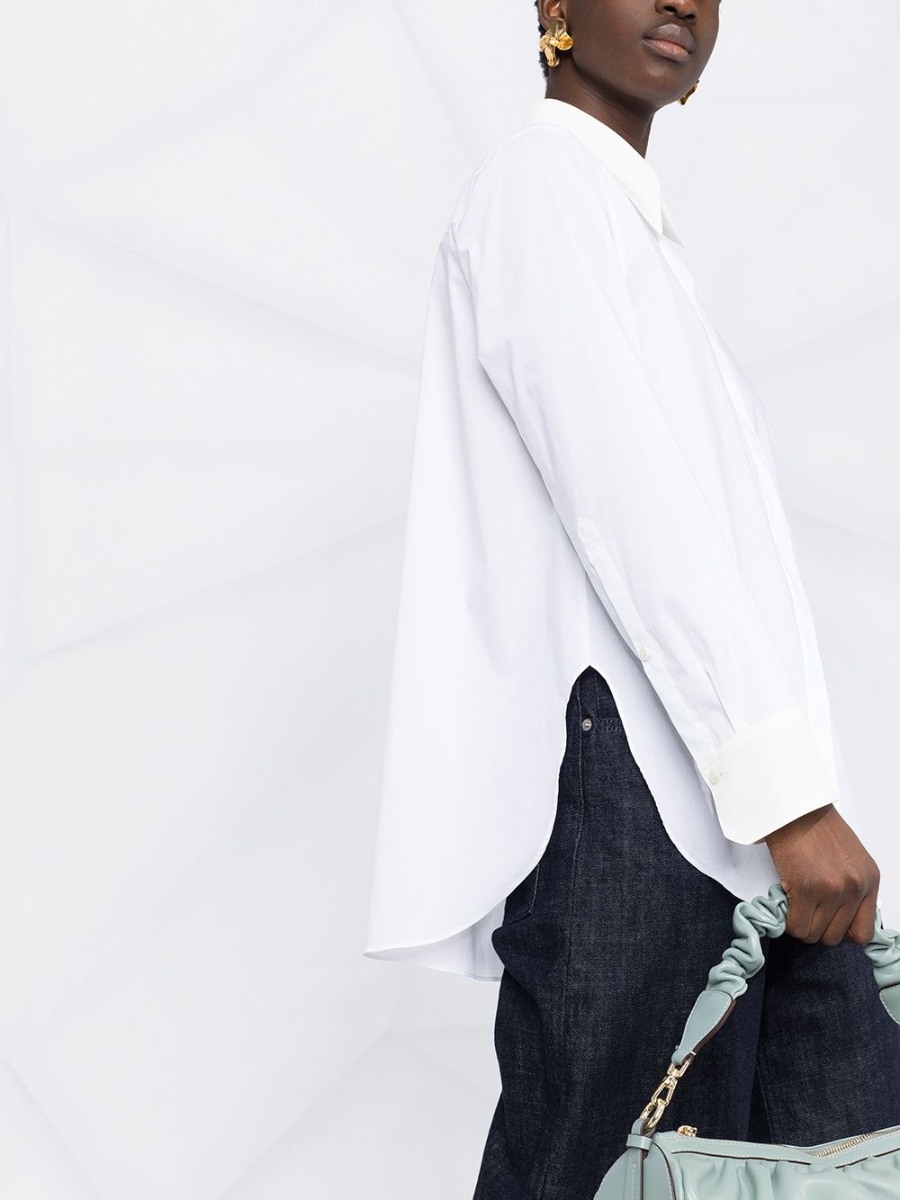 Poplin Power concealed-placket shirt - 3