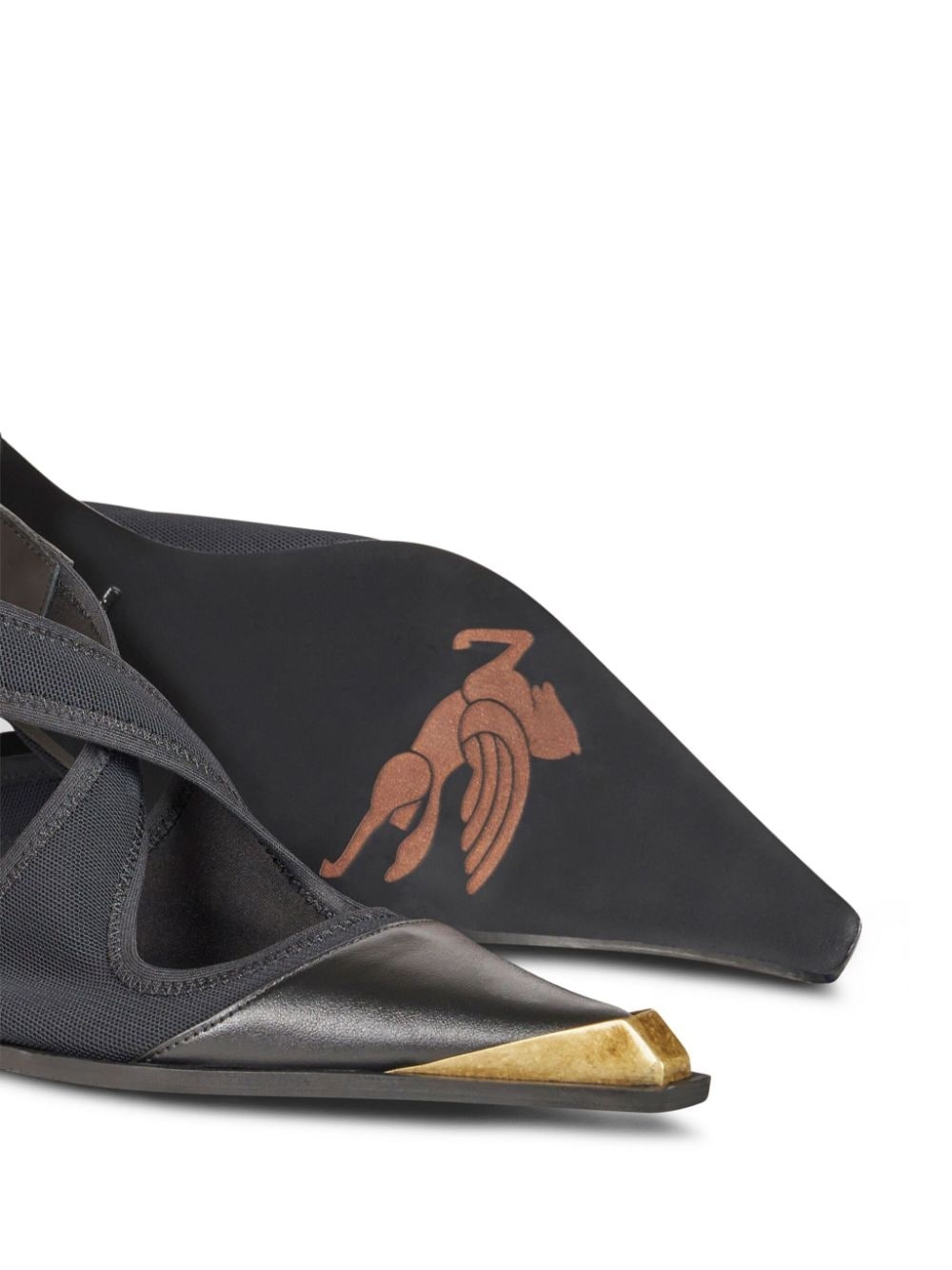 pointed slingback ballerina shoes - 4