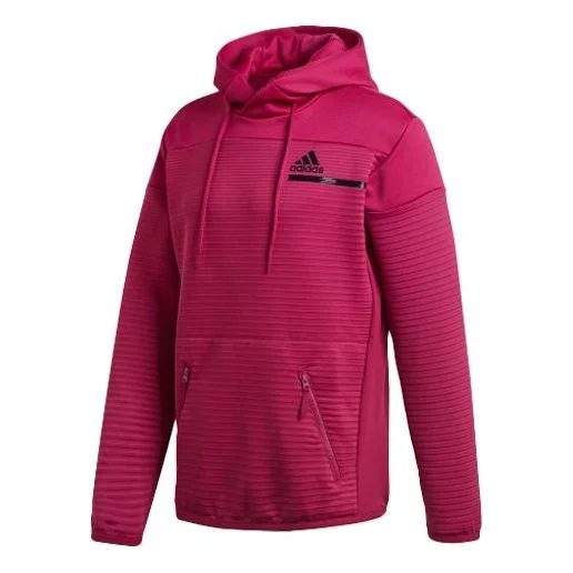 adidas Mzne Coldrdy Po Sports Pullover Hoodie Red FS7214 - 1