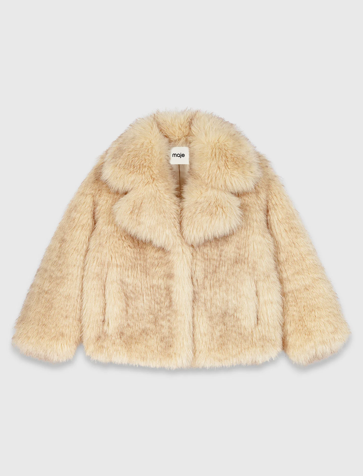 Oversized faux fur coat - 1