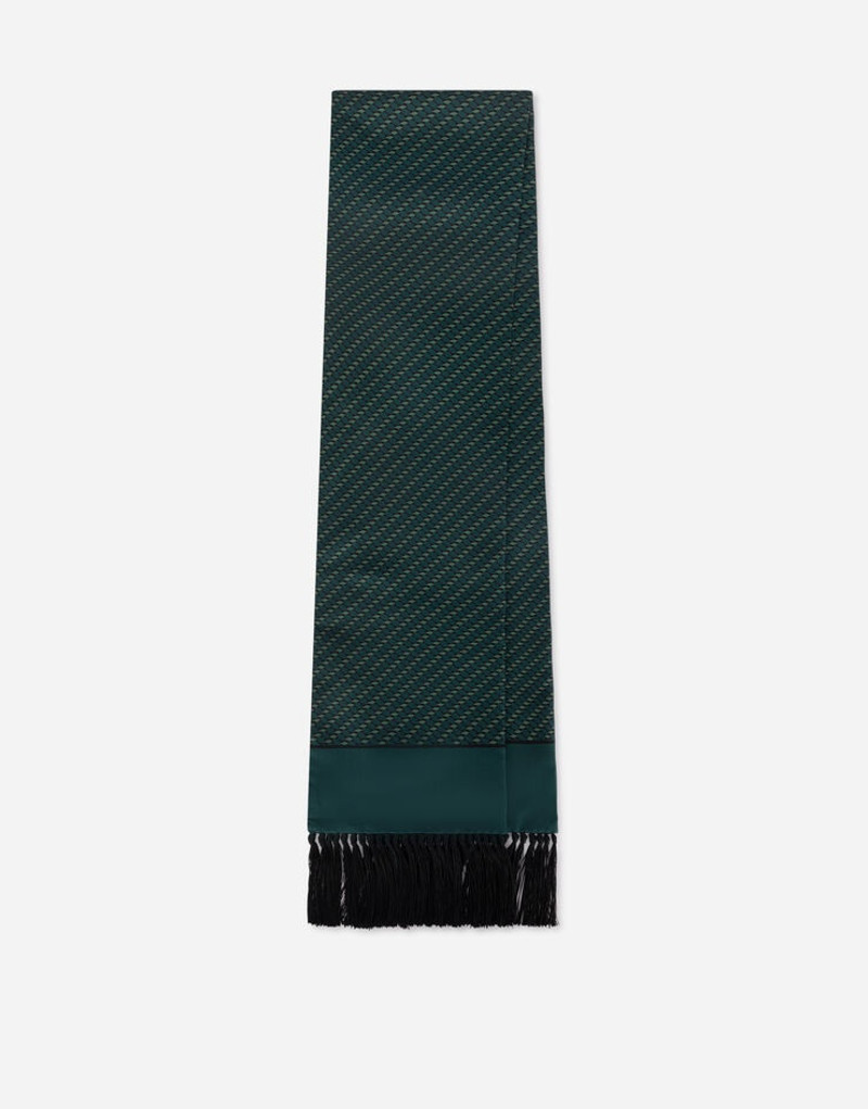 Dolce & Gabbana Silk scarf with DG logo print outlook