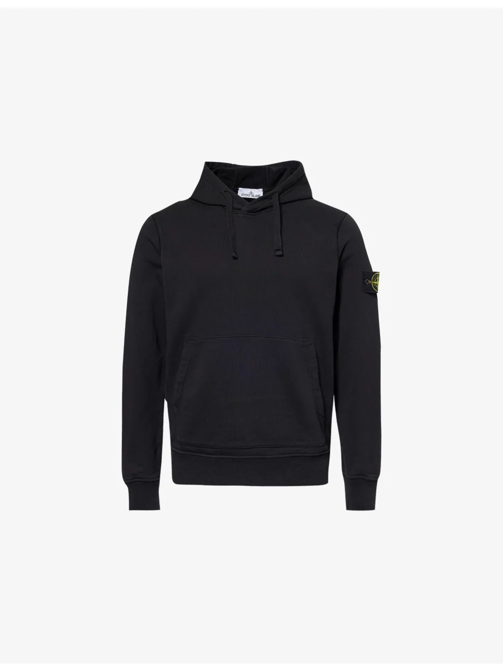 Kangaroo-Pocket Brand-Badge Cotton-Jersey Hoody - 1