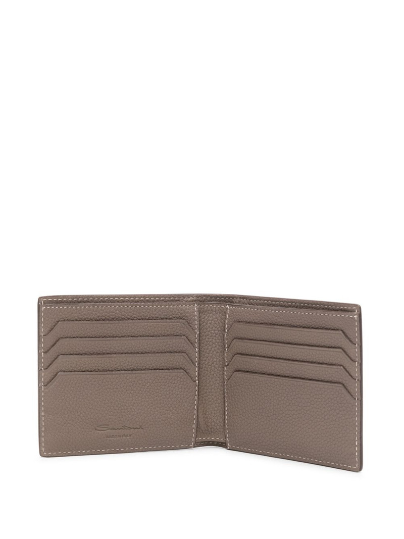 logo-print leather wallet 3