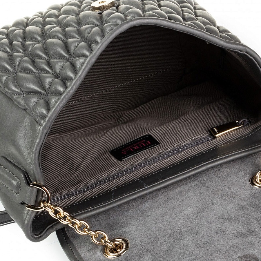 Furla Ladies Pin Cometa S Leather Backpack In Asphalte - 3