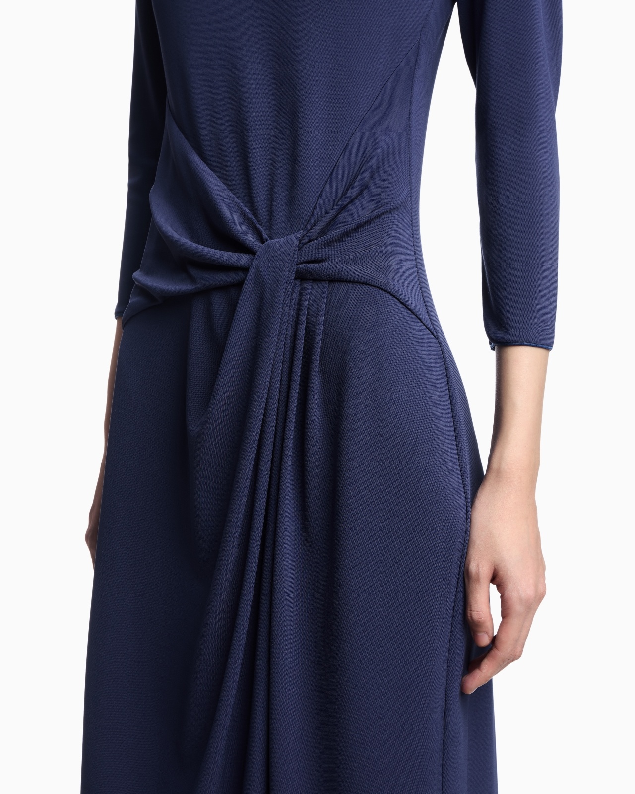 INTERLOCK JERSEY TORCHON DRESS - 4