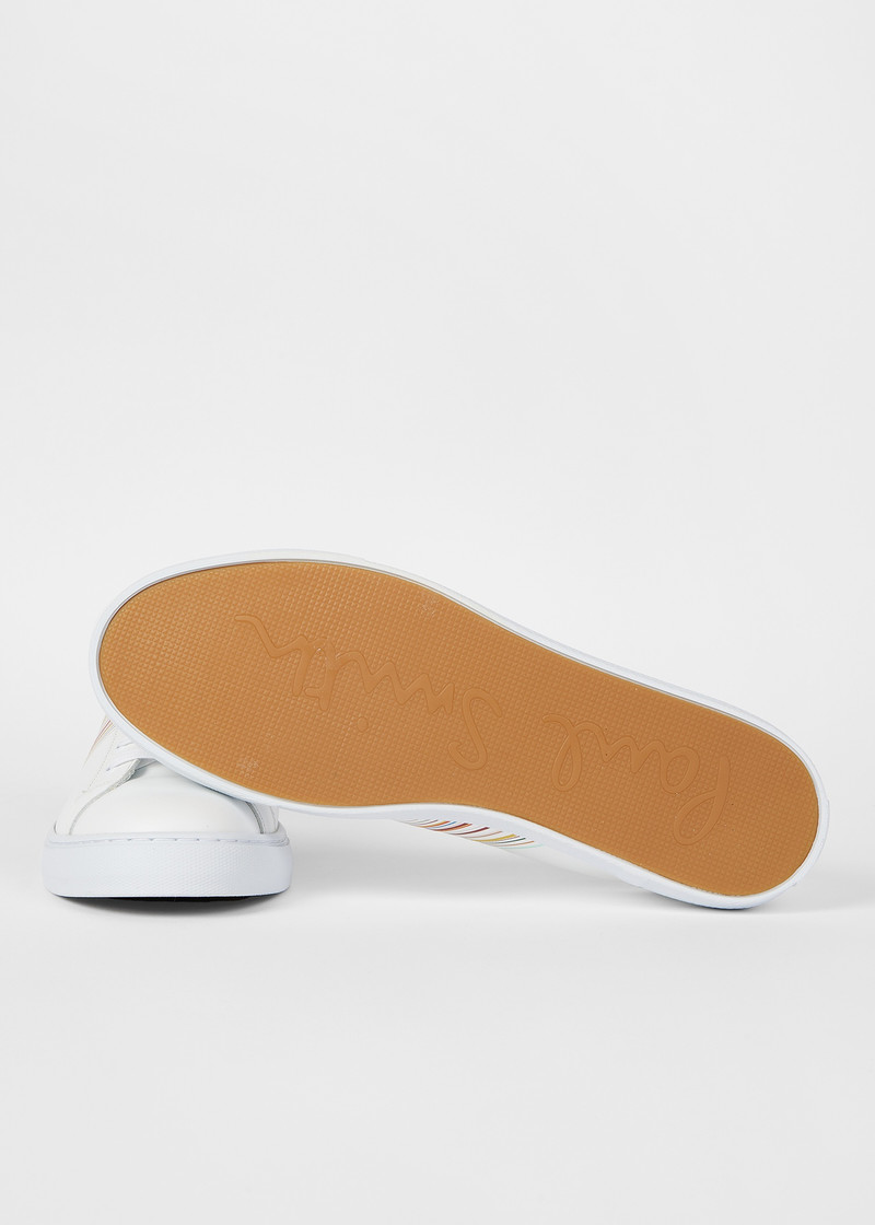 White Leather 'Hansen' Trainers 5
