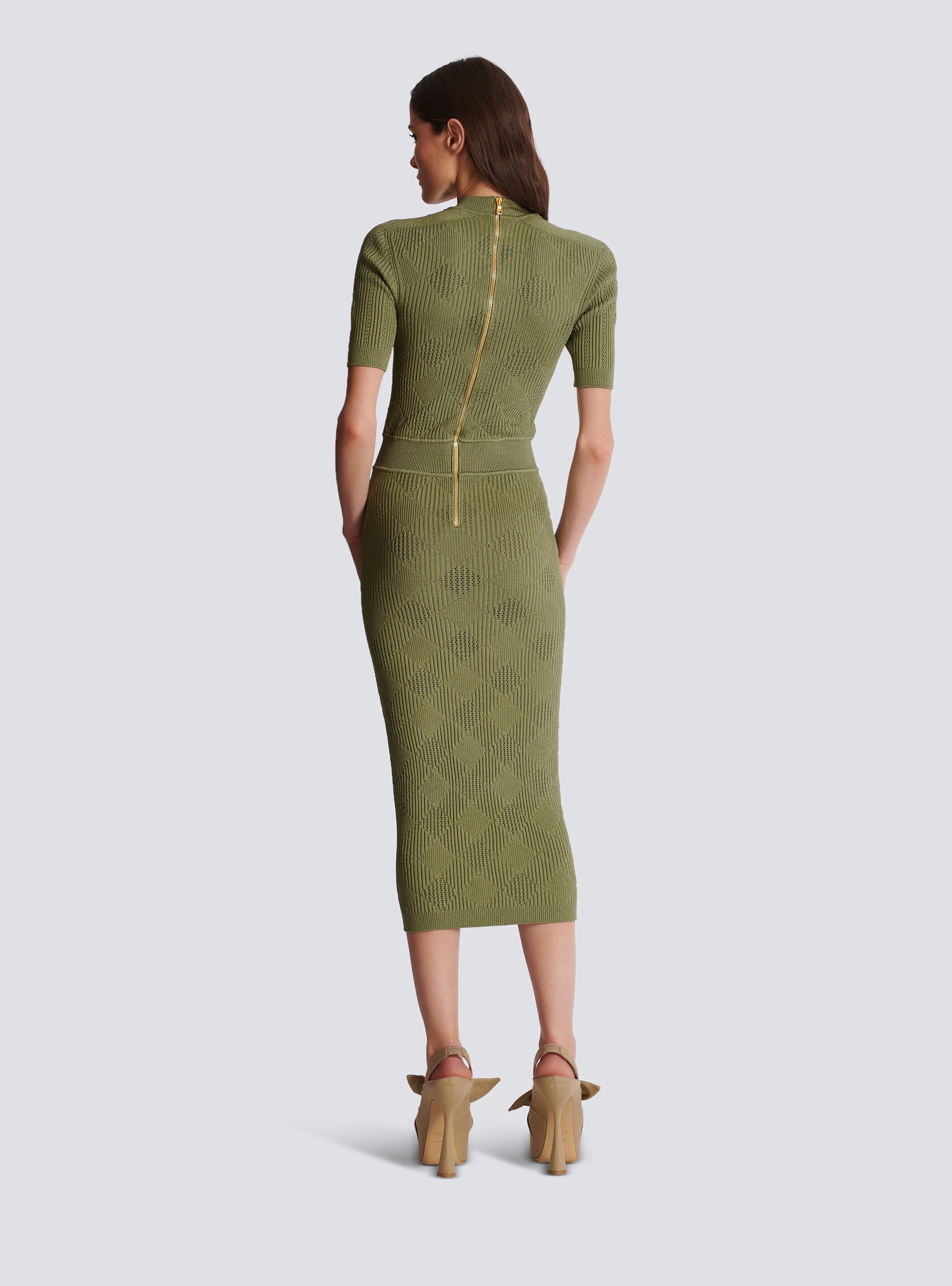 Gingham midi dress - 3