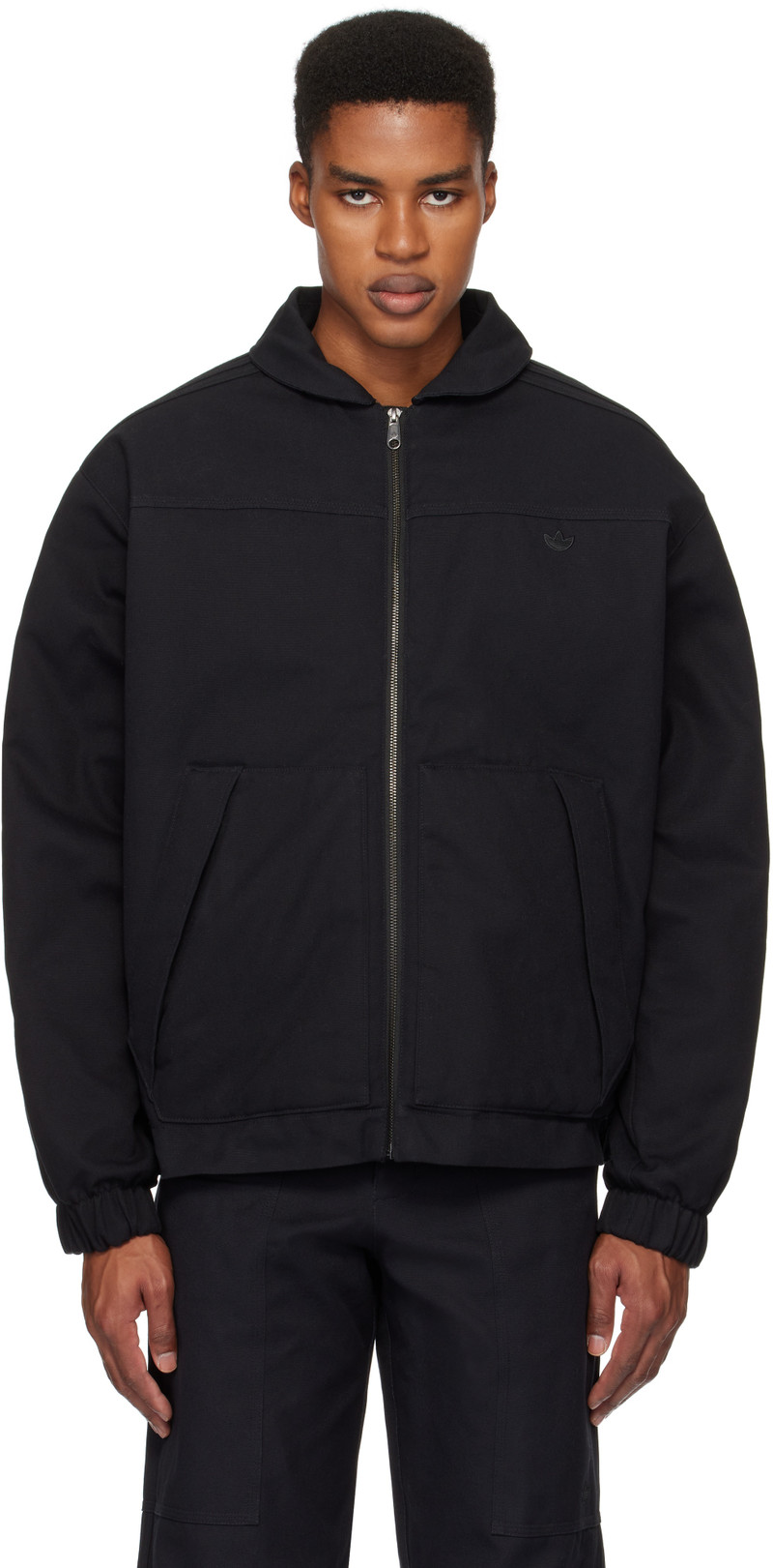 Black Premium Essentials Padded Jacket 1