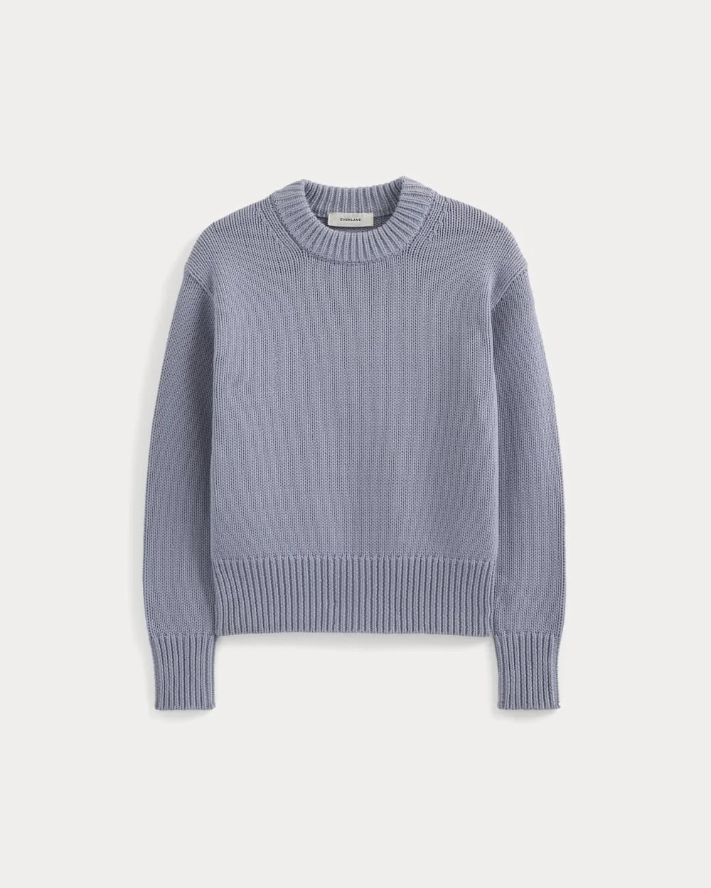 OVERSIZED COCOON CREW IN ELEVATED COTTON - 1
