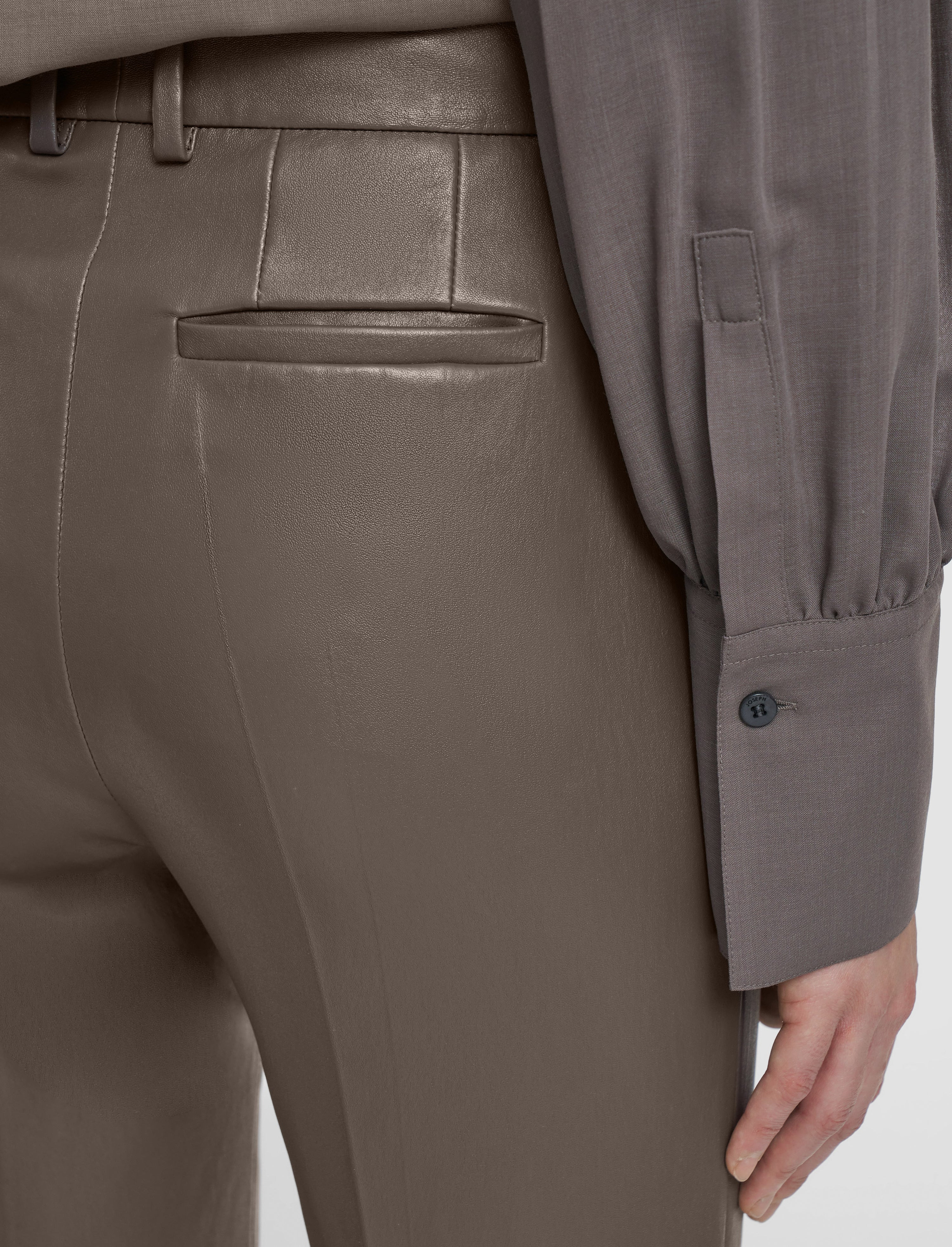 Coleman Leather Stretch Trousers - 5