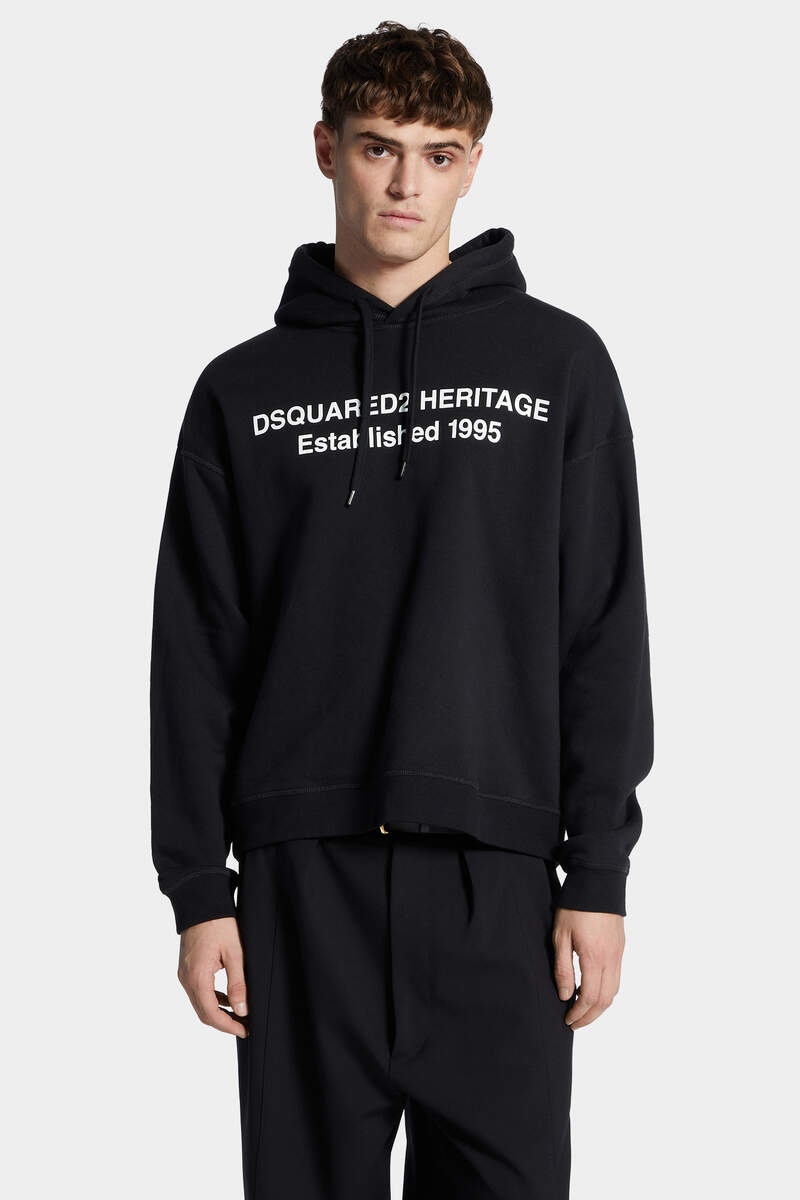 RELAX FIT DSQUARED2 HERITAGE HOODIE - 3