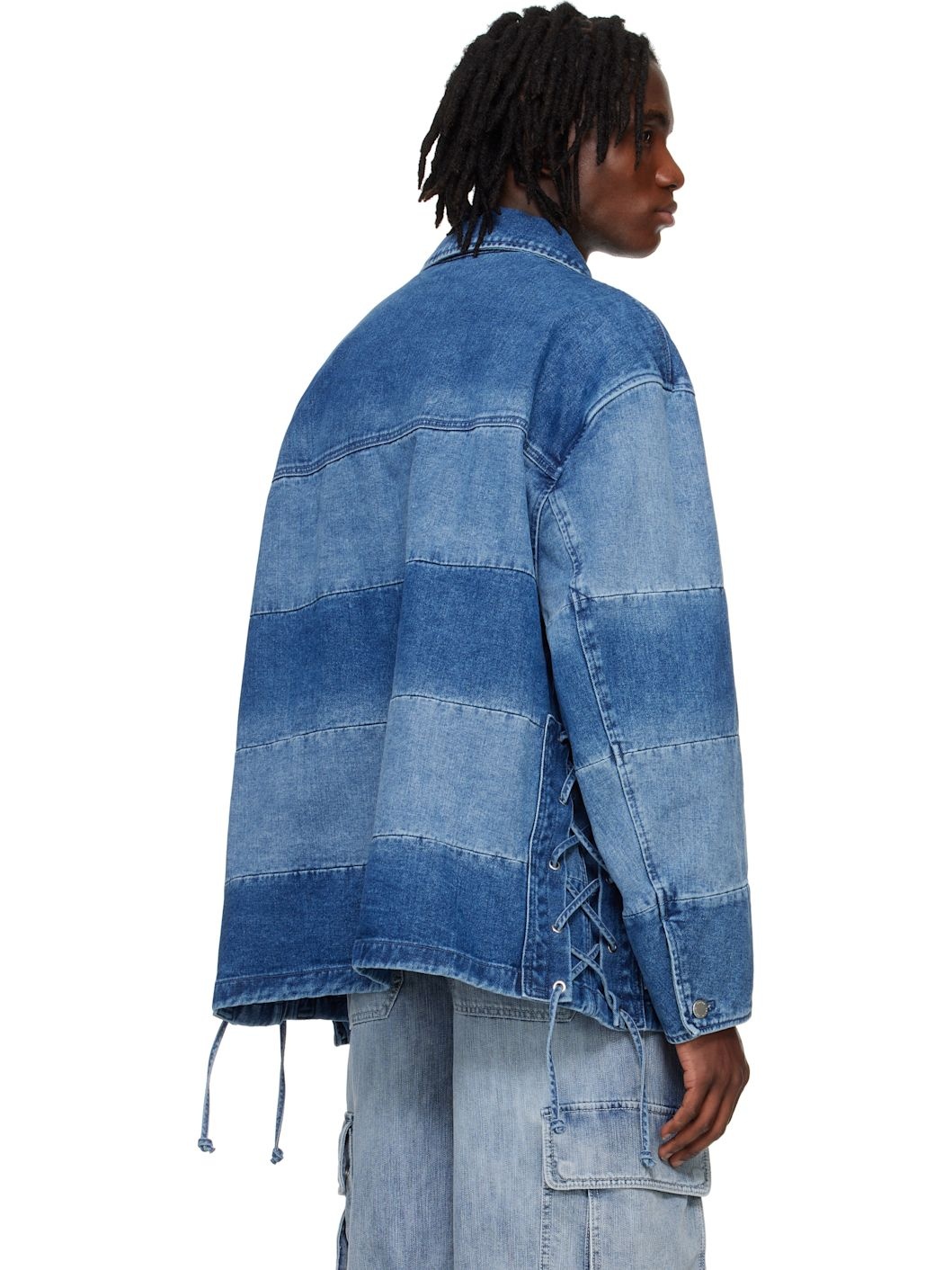 Blue Block Denim Jacket - 3