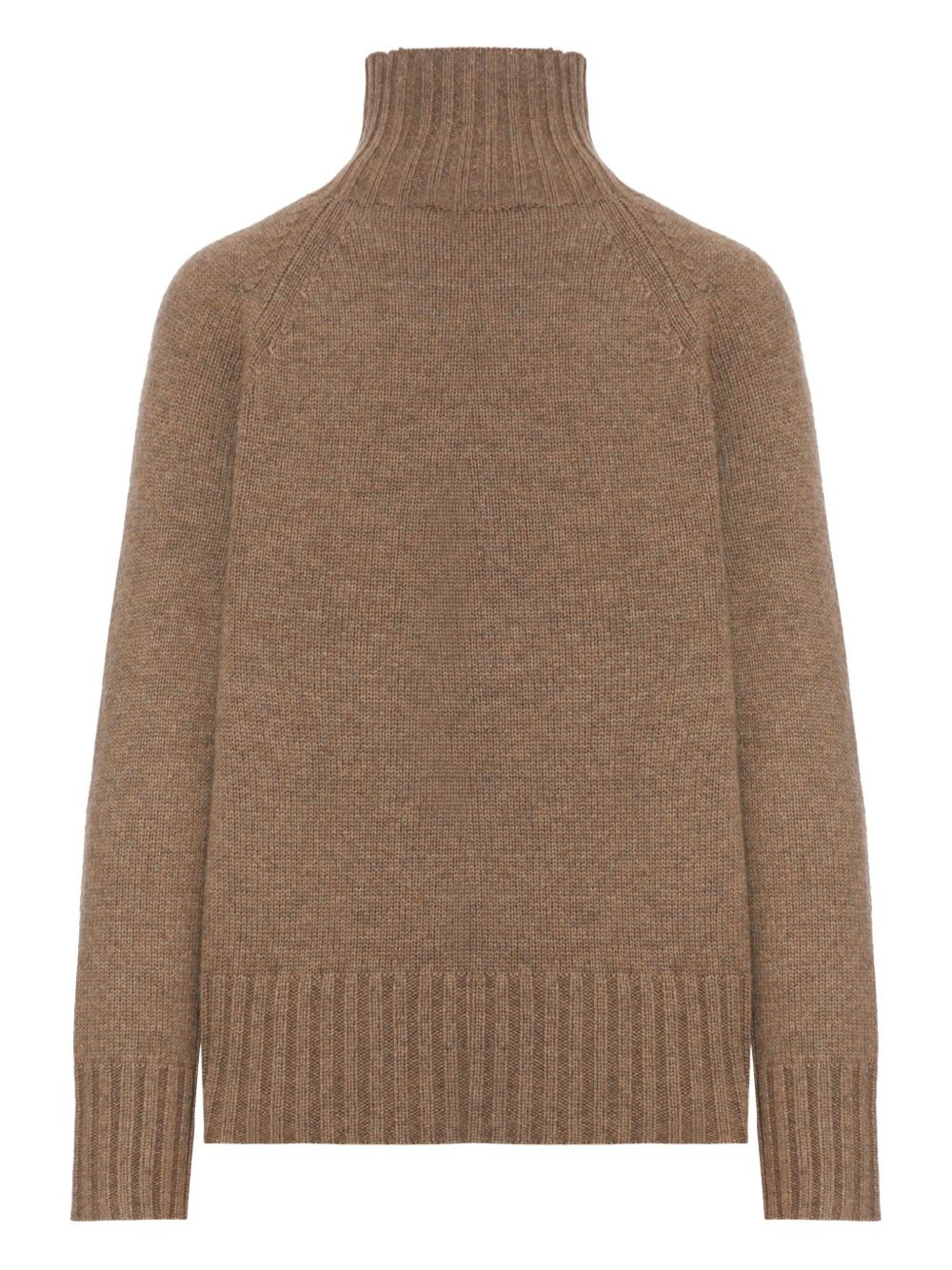 turtleneck ribbed sweater - 2