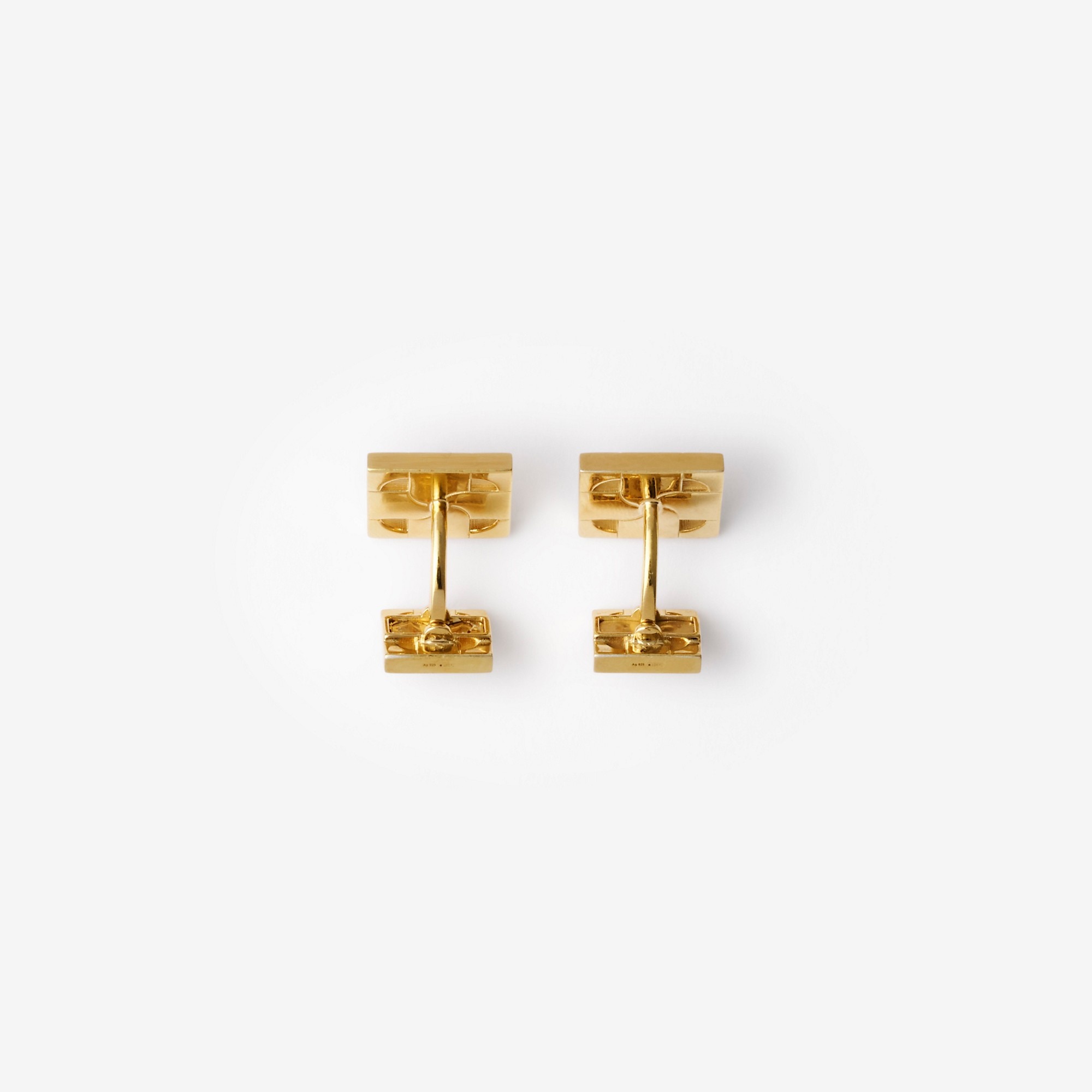 Gold-plated Rose Monogram Cufflinks - 2