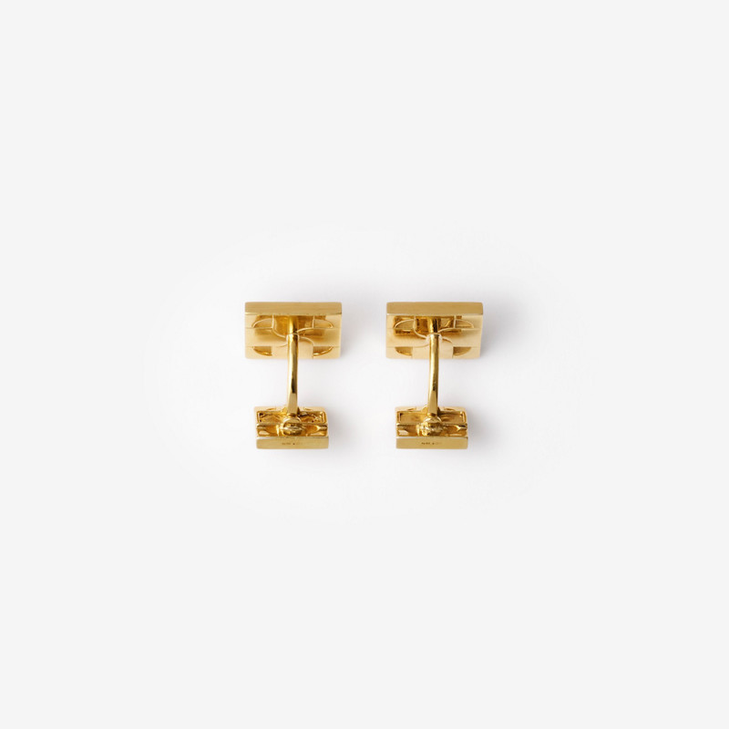 Burberry Gold-plated Rose Monogram Cufflinks outlook