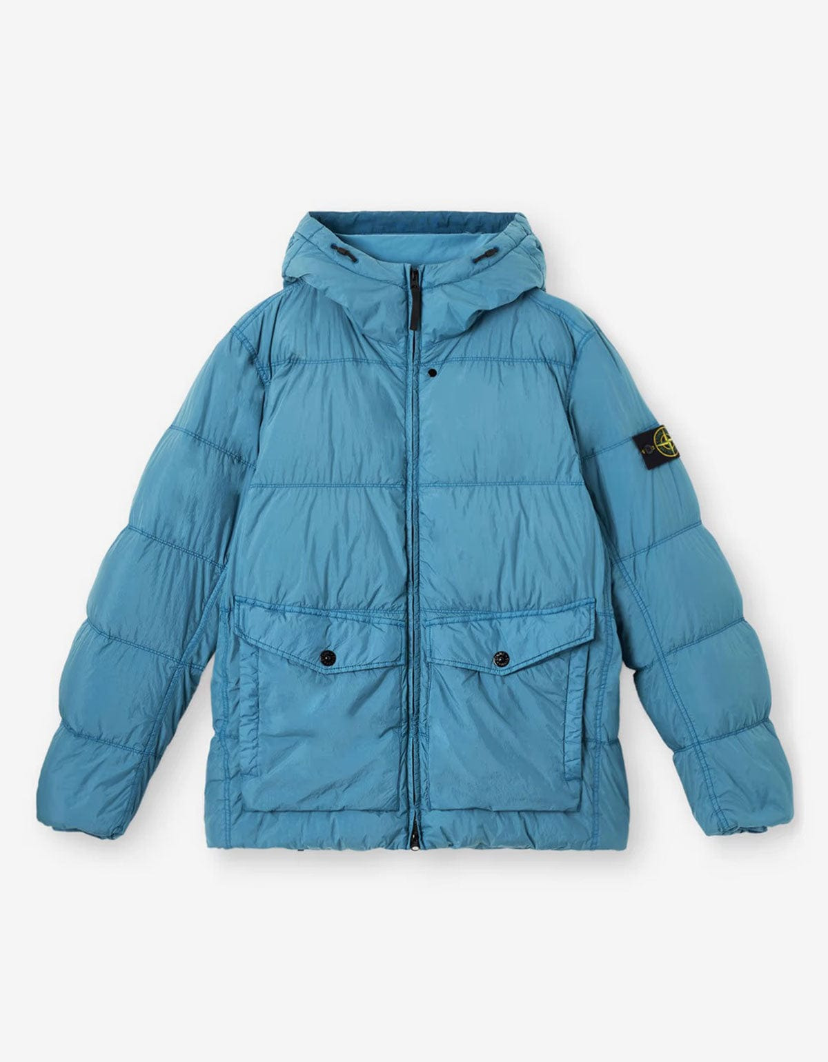 Stone Island Blue Crinkle Reps Ny. Down Jacket - 1