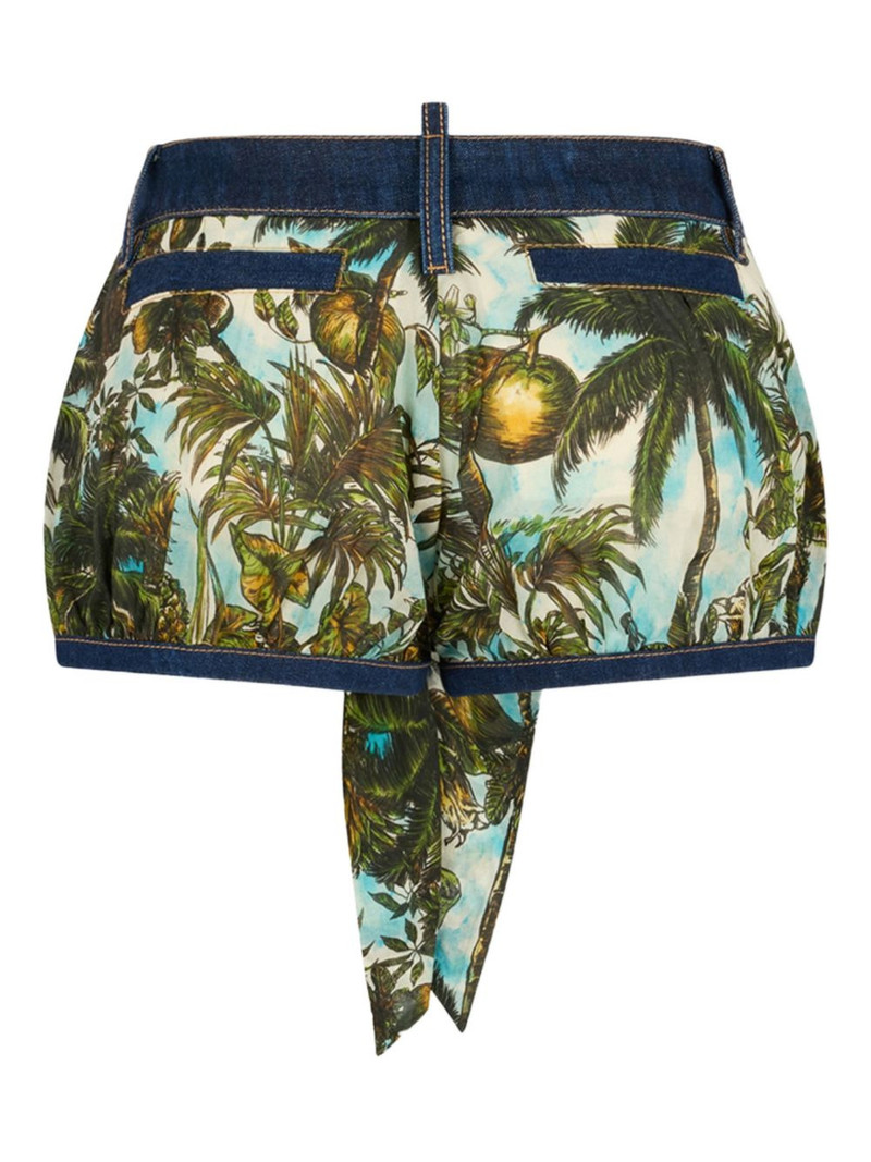 DSQUARED2 palm-print shorts outlook