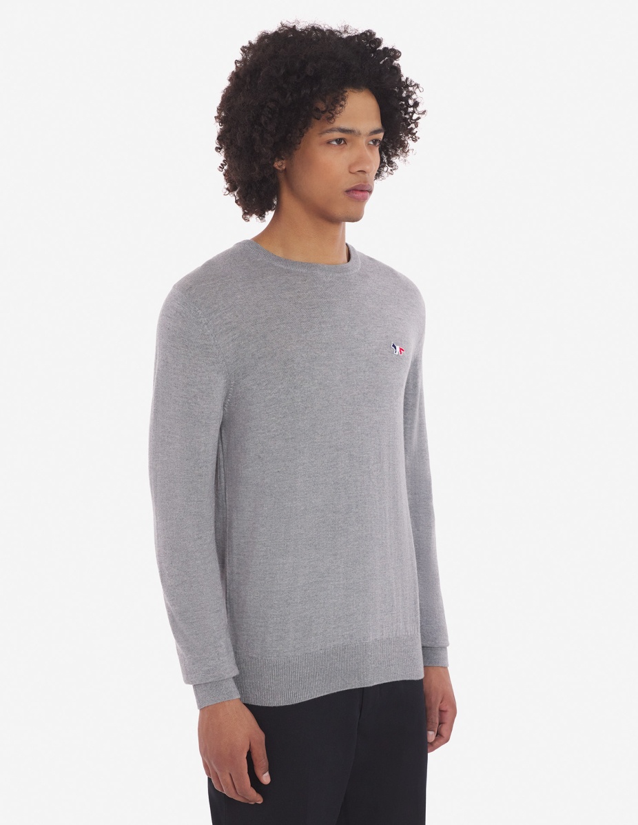 TRICOLOR FOX PATCH CLASSIC R-NECK JUMPER - 5