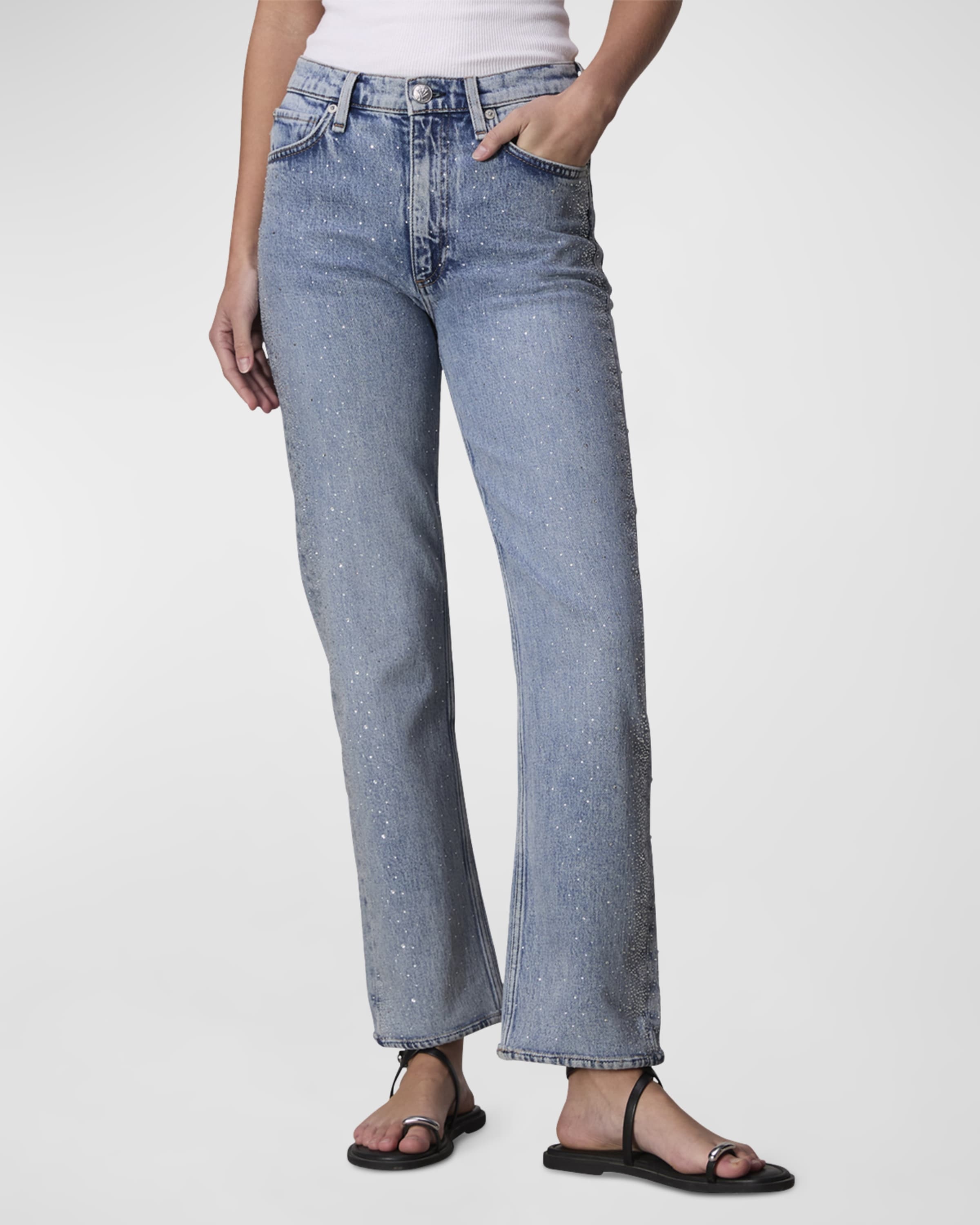 Harlow Ankle Rhinestone Jeans - 2