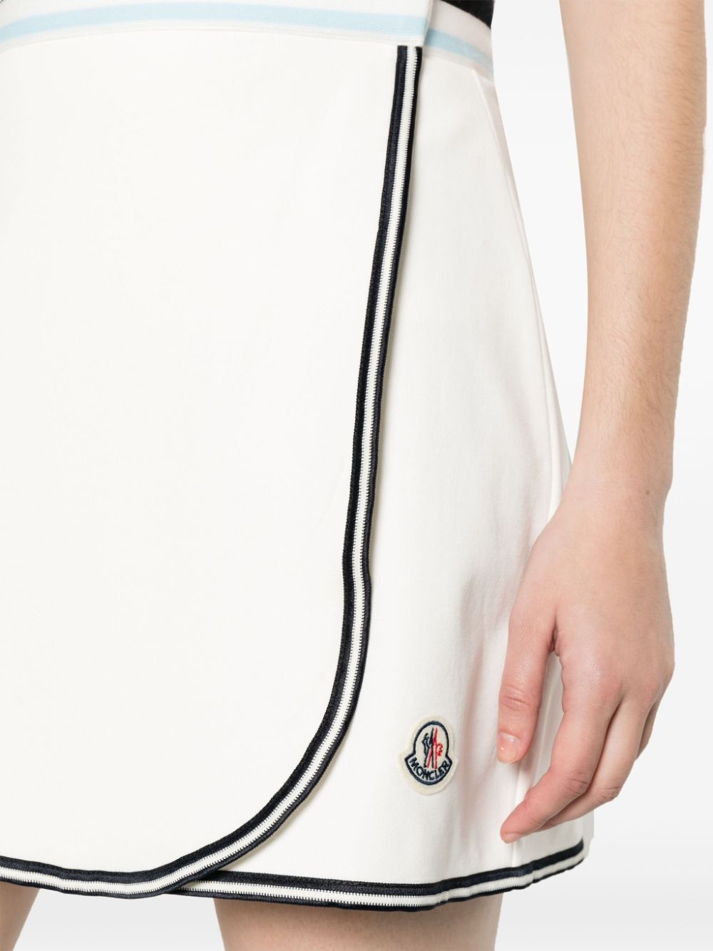logo-patch wrap miniskirt - 5