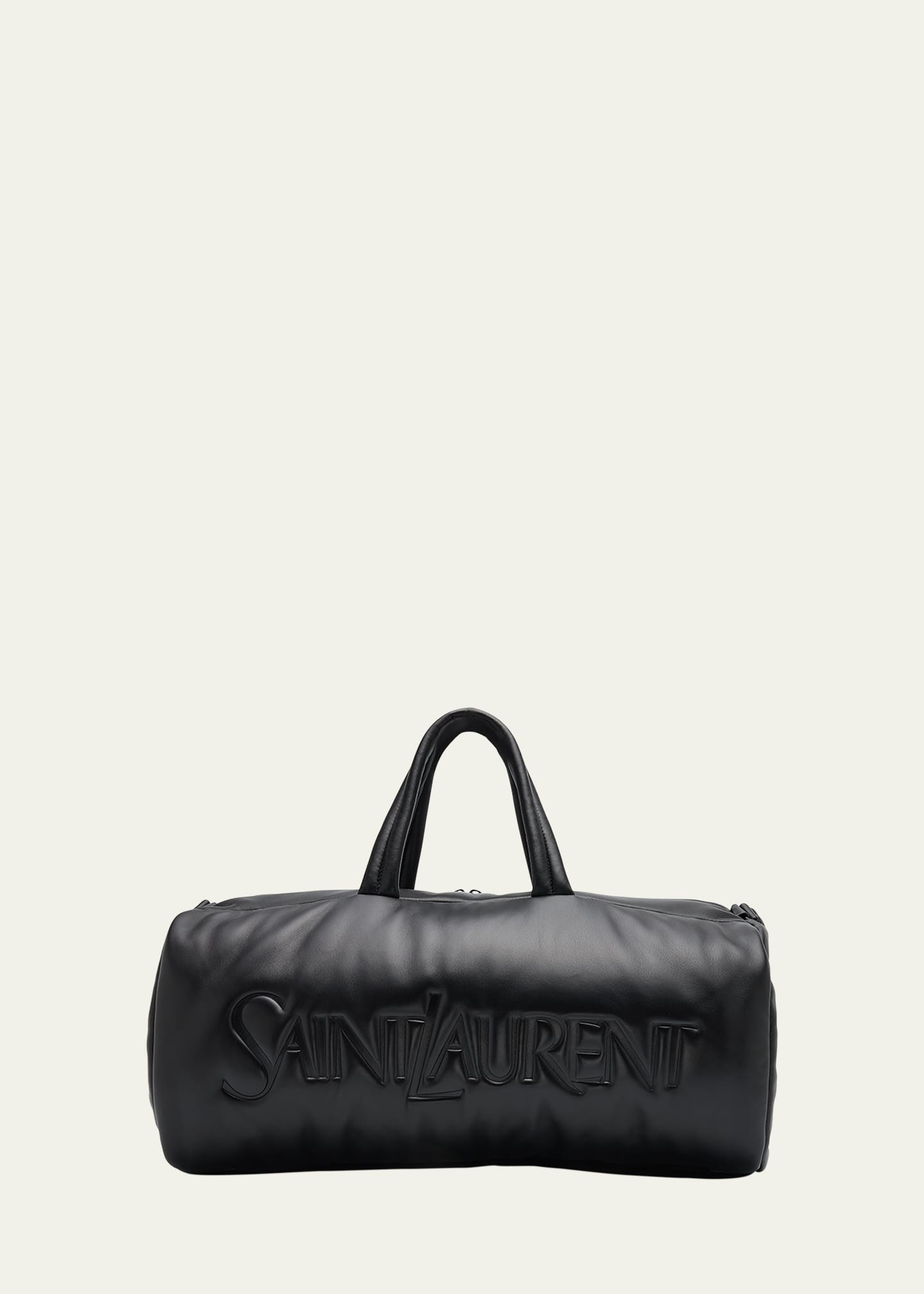 Men's Leather Logo Duffel Bag - 1