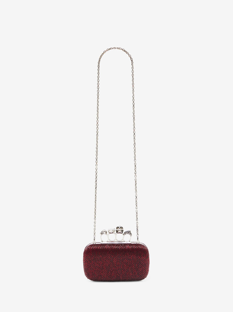 Women's Knuckle Clutch in Red 5