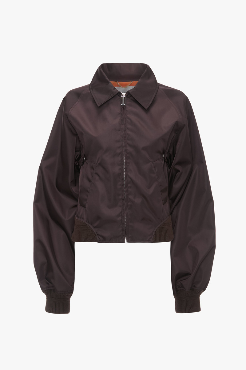Harrington Bomber Jacket In Ebony - 1