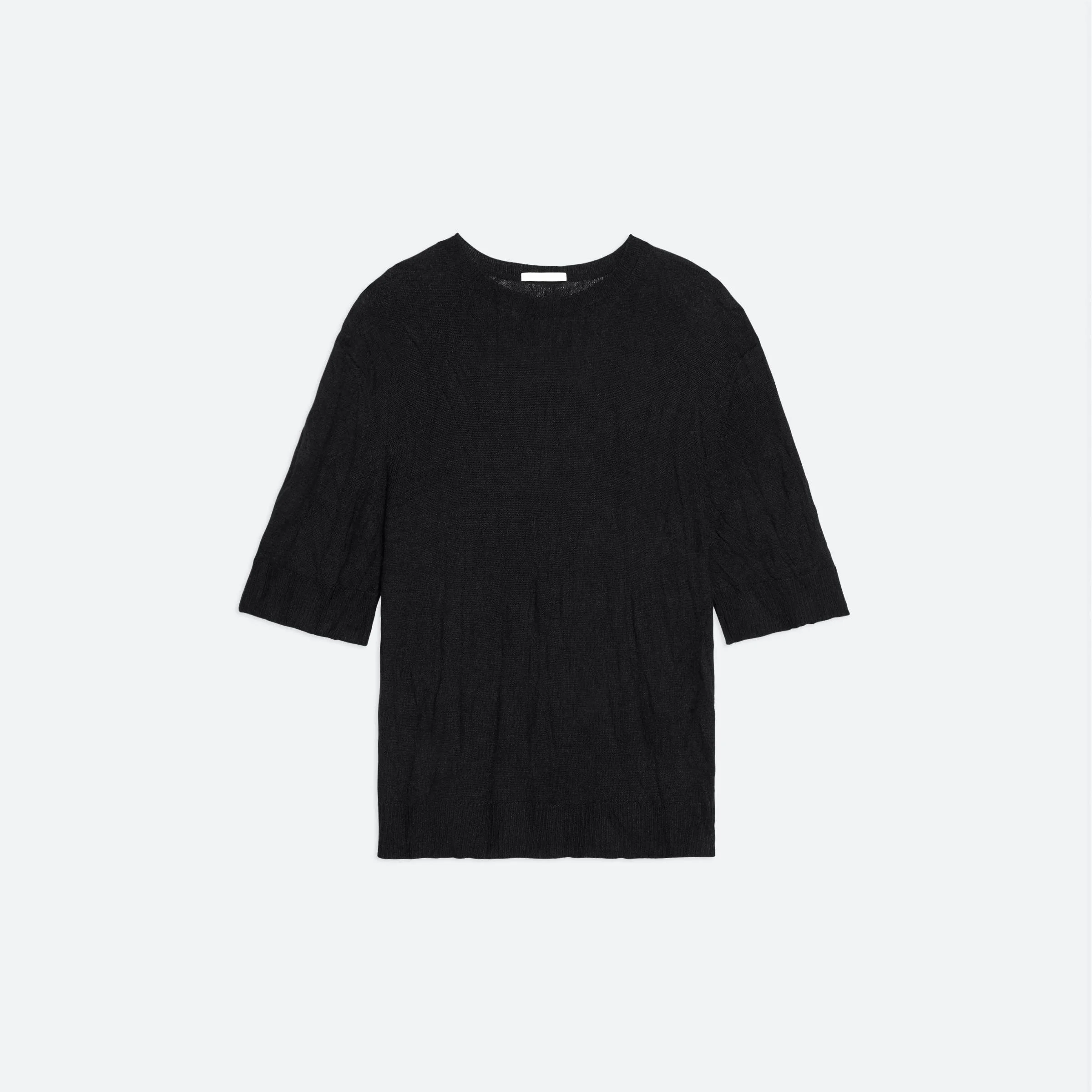 CRUSHED KNIT TEE - 1