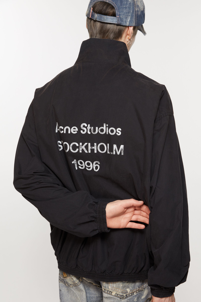 Acne Studios Logo zipper jacket - Black | REVERSIBLE