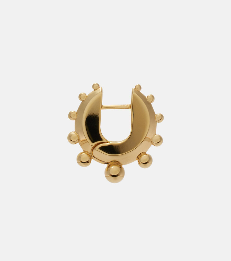 PHOEBE PHILO Gold-plated hoop earrings outlook