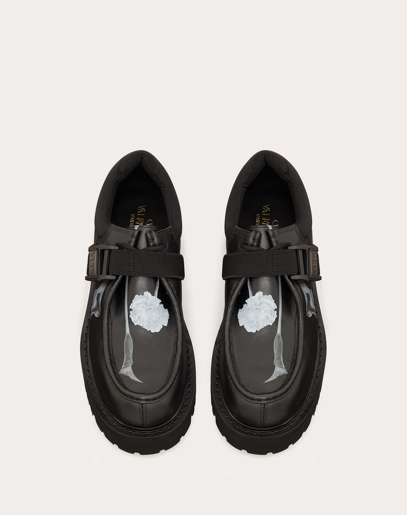 Flowersity Calfskin Derby with VLTN Buckle 4
