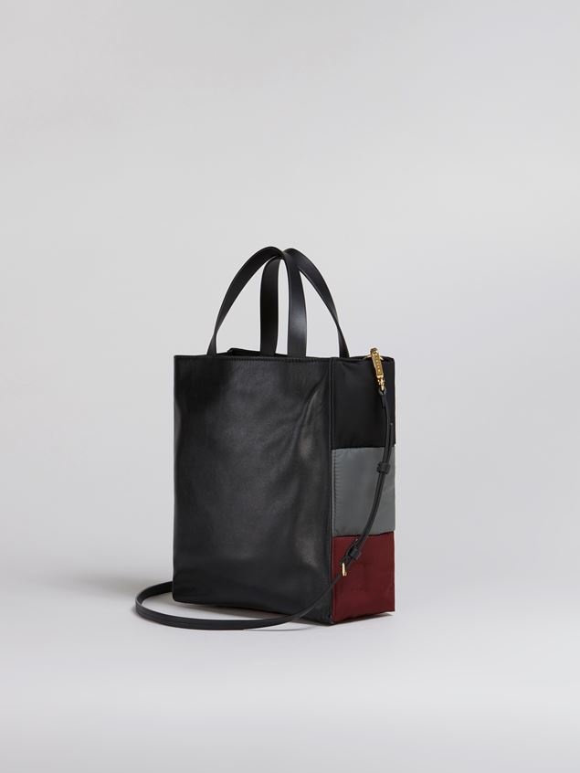 TRI-COLOURED MUSEO SOFT TOTE BAG IN QUILTED NYLON - 3