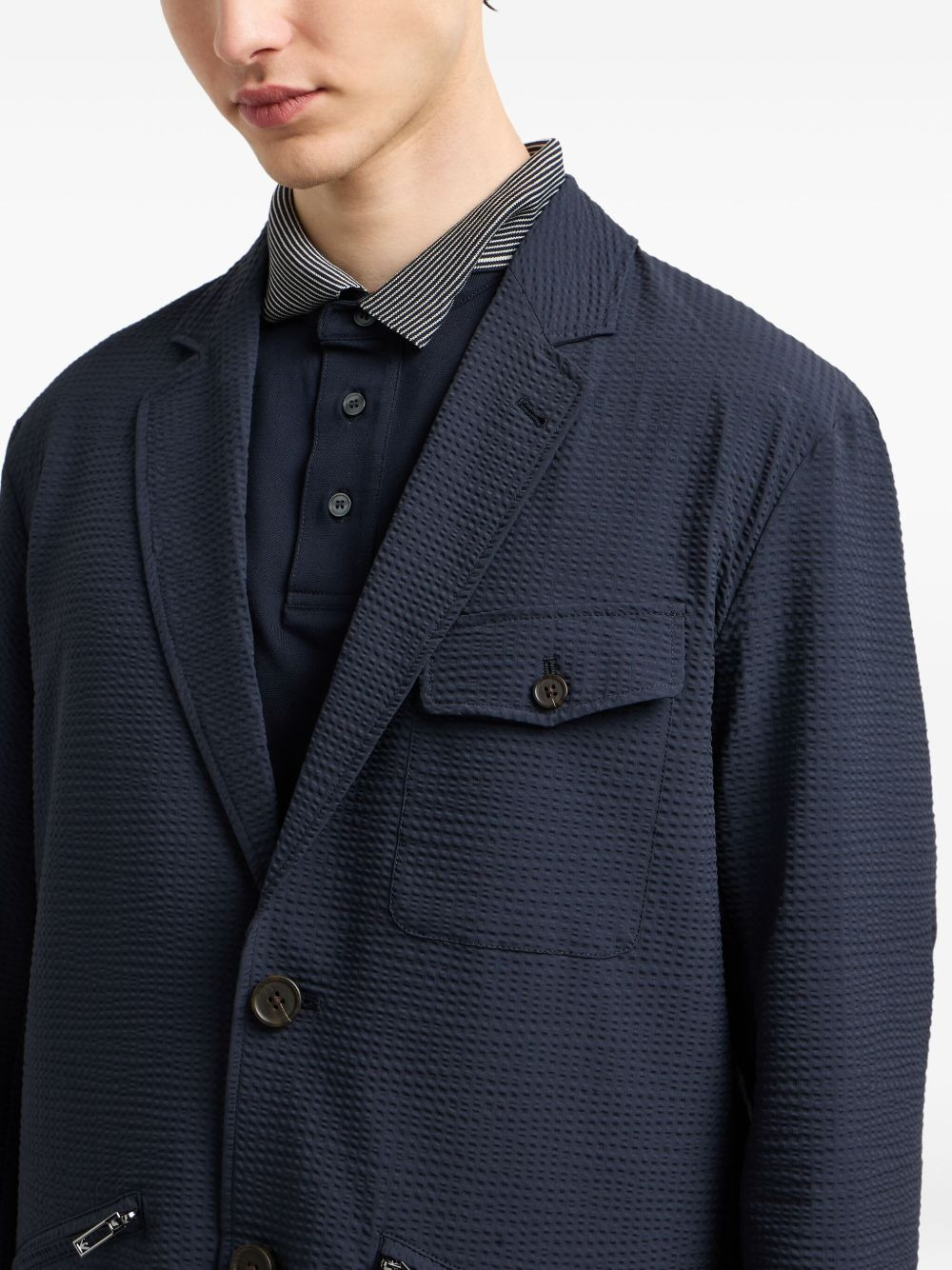 Single-Breasted Blazer Jacket - 2