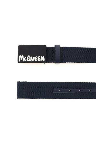 Alexander McQueen 'MCQUEEN GRAFFITI' FABRIC BELT outlook