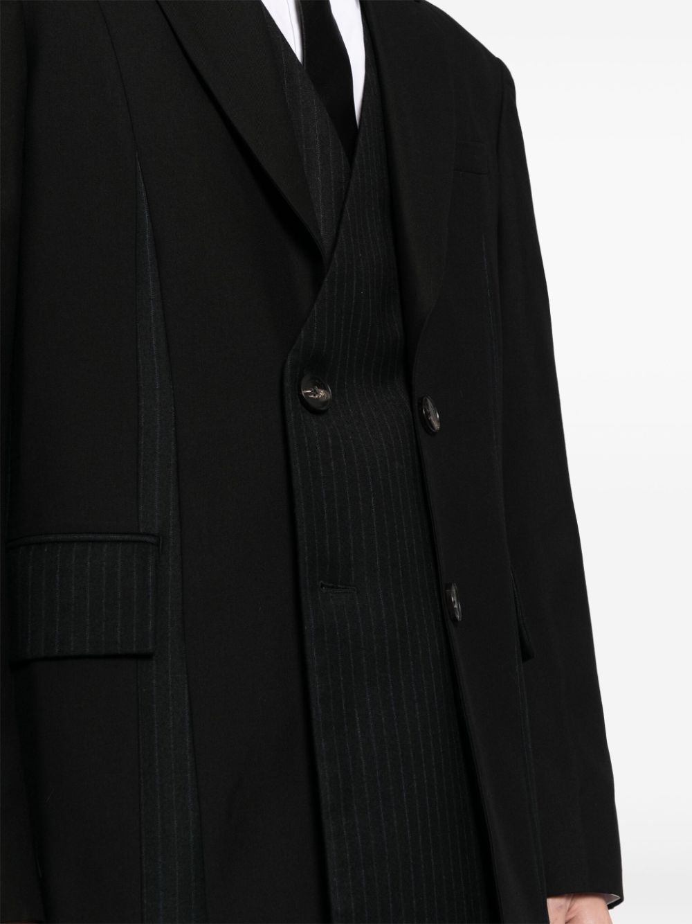 pleated tailored blazer - 5