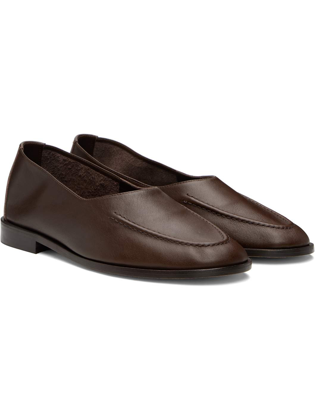 Brown Juliol Winter Slip-on Loafers - 4