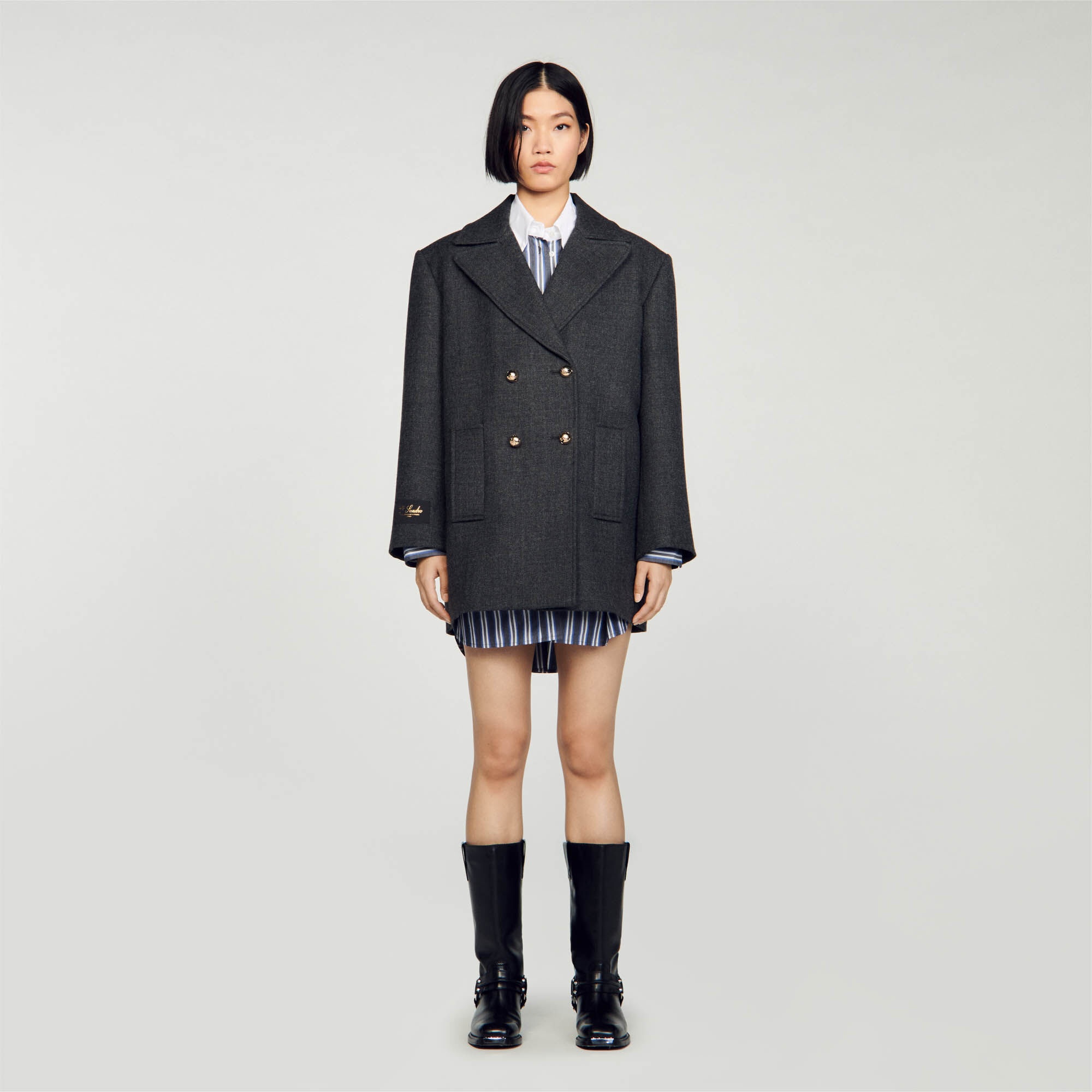 WOOL PEA JACKET - 3