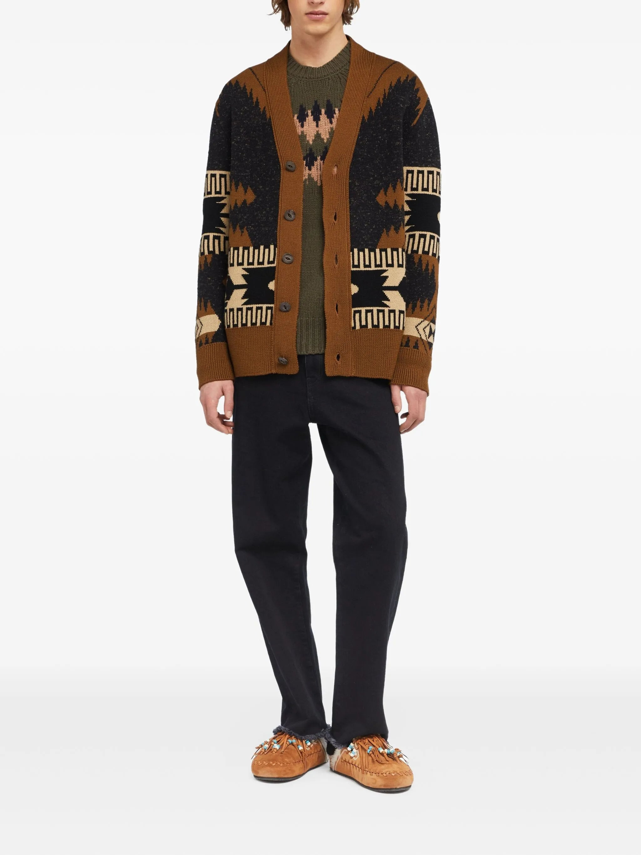 Alanui Dreamscape Icon Geometric-pattern Cardigan - 2