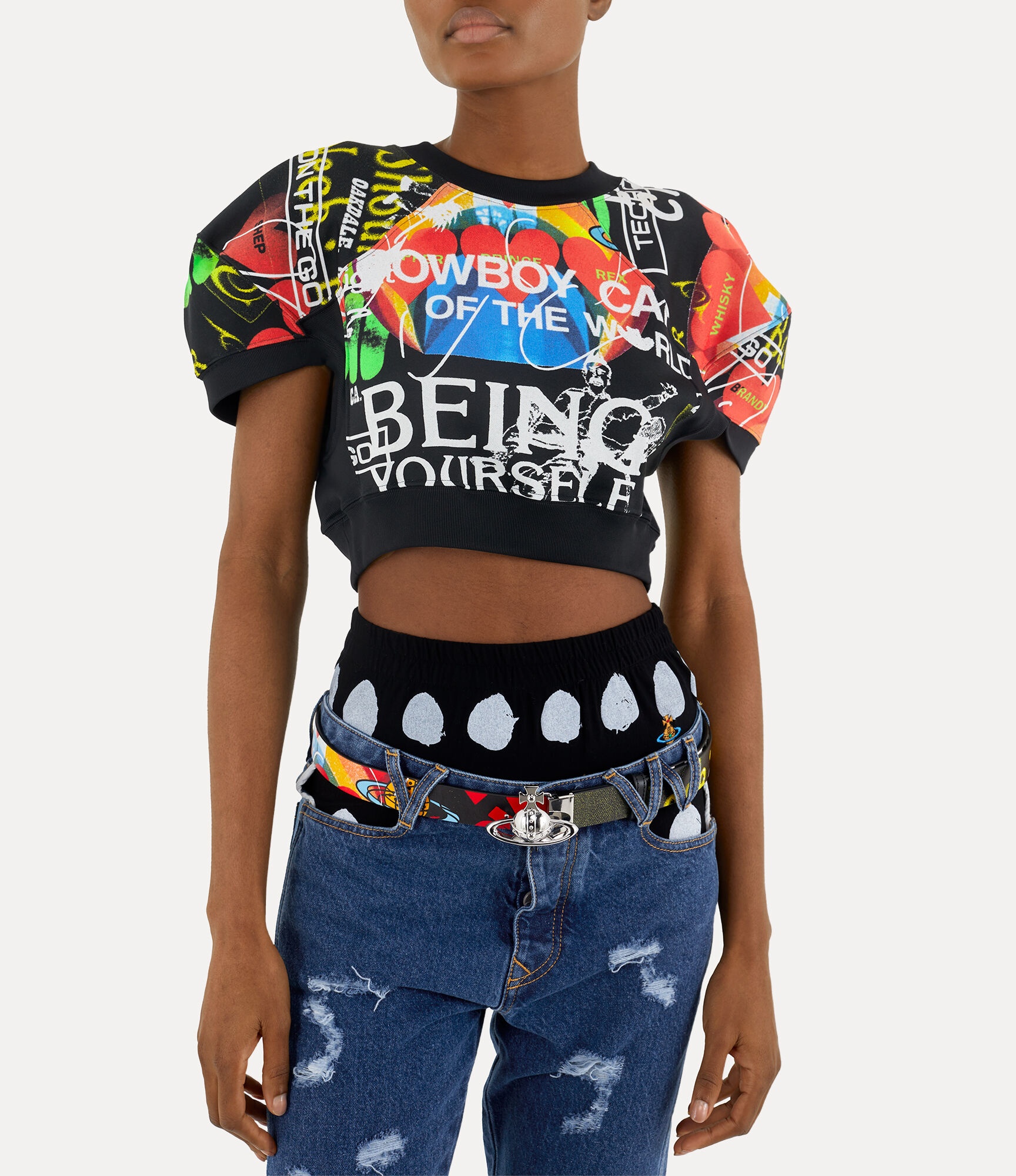 CROPPED FOOTBALL SWEATSHIRT - 4