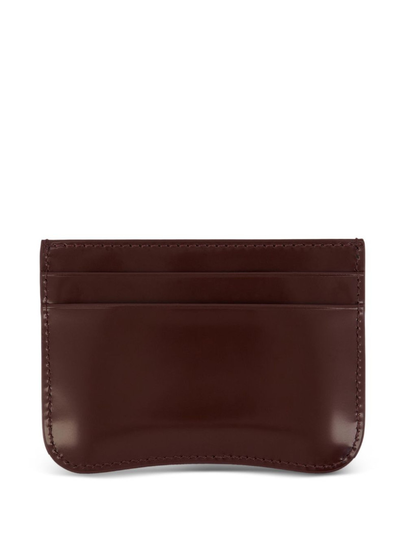 AMI Paris Paris Paris heart logo leather cardholder outlook