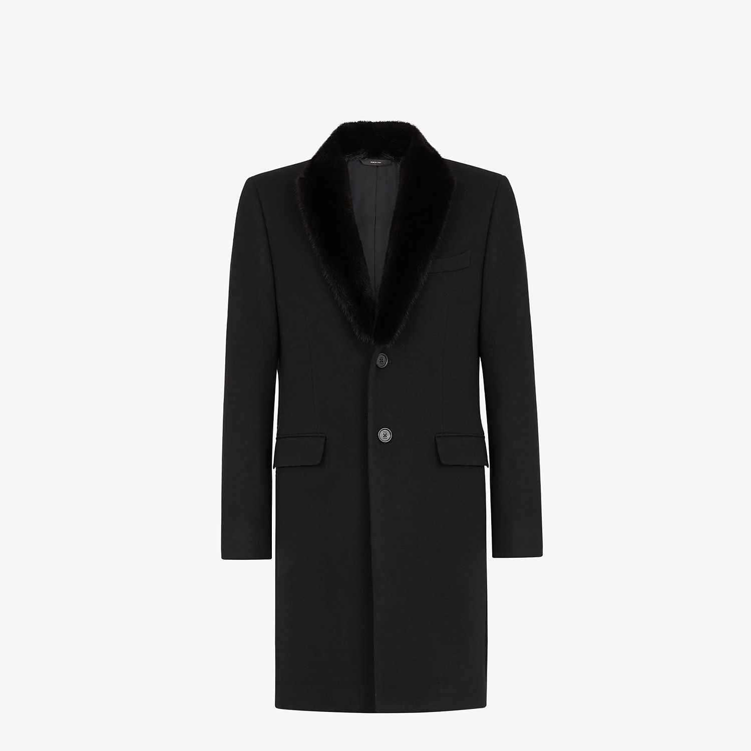 Black cashmere coat - 1