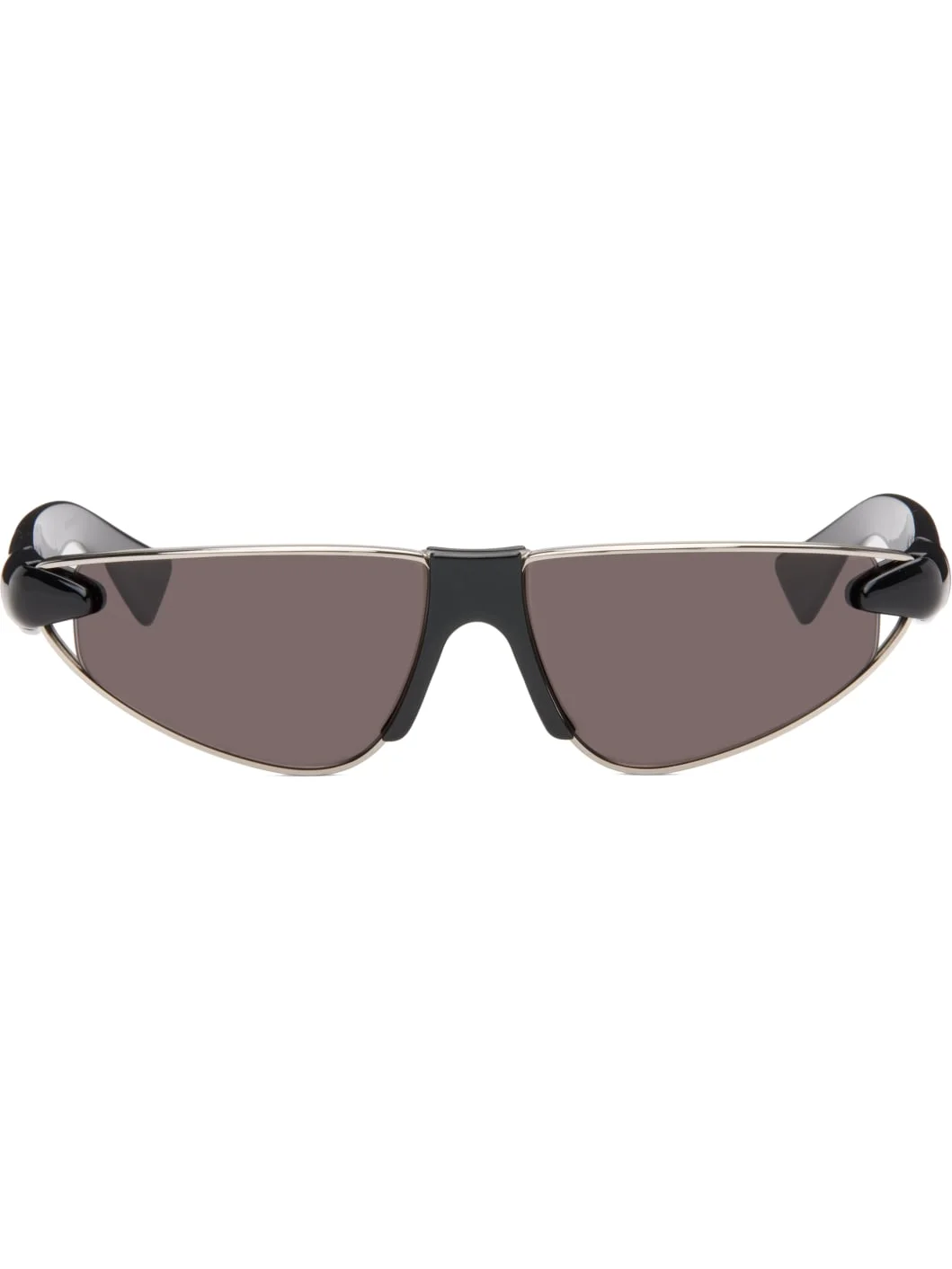 Black & Silver Icons Cat Eye Sunglasses - 1